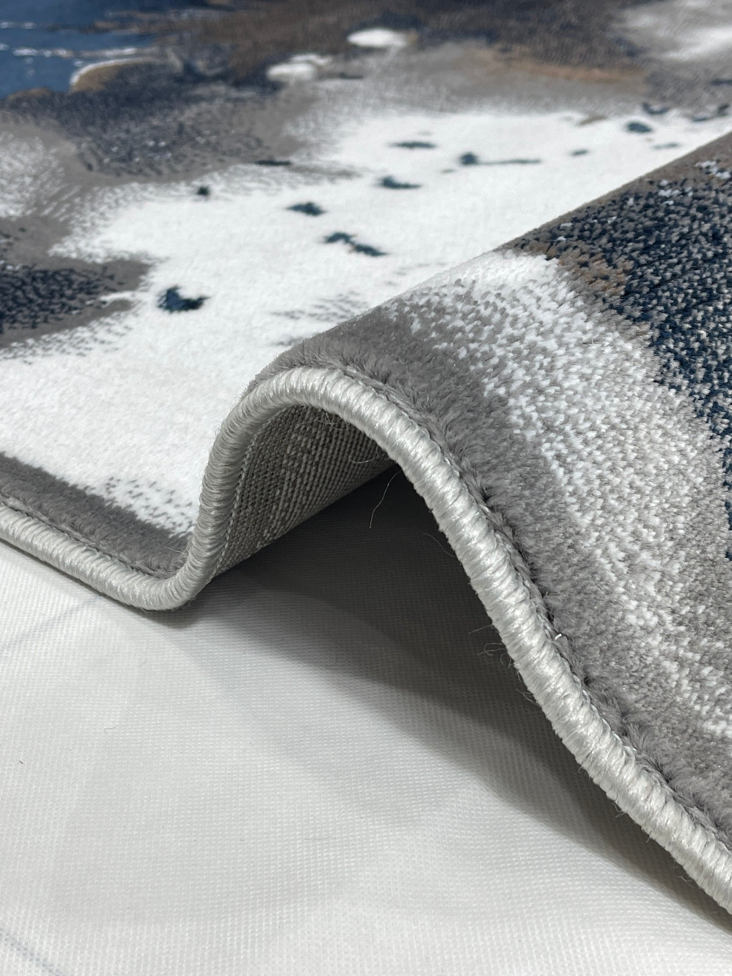 Modern polypropylene Rug,back woven(Article-1146-Grey)
