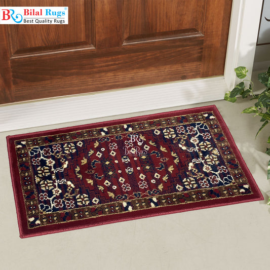 Red Polypropylene Woven Door Mat.
Size : 40 cm x 75 cm