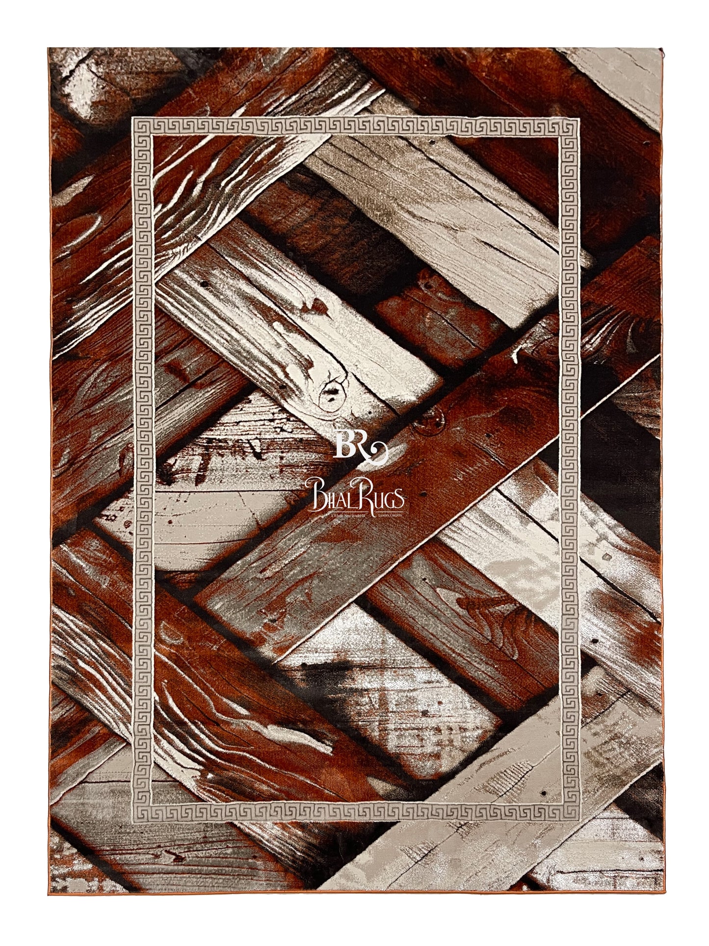 Turkish Top Quality Silk.(Article-1081-Rust ) Size: 6.6 ft width x 9.6 ft length (200cm x 290cm)