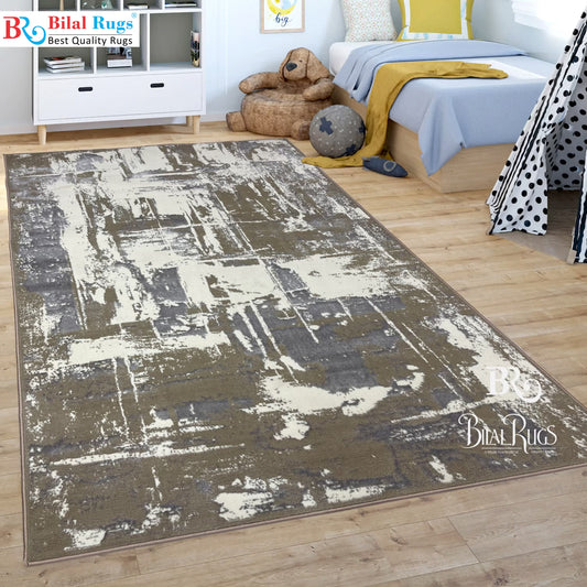 Pakistani Silk Woven Rug.(Article-1450-Light Beige)
Size : 5ft width  x 7.3ft length (150cm x 220cm)