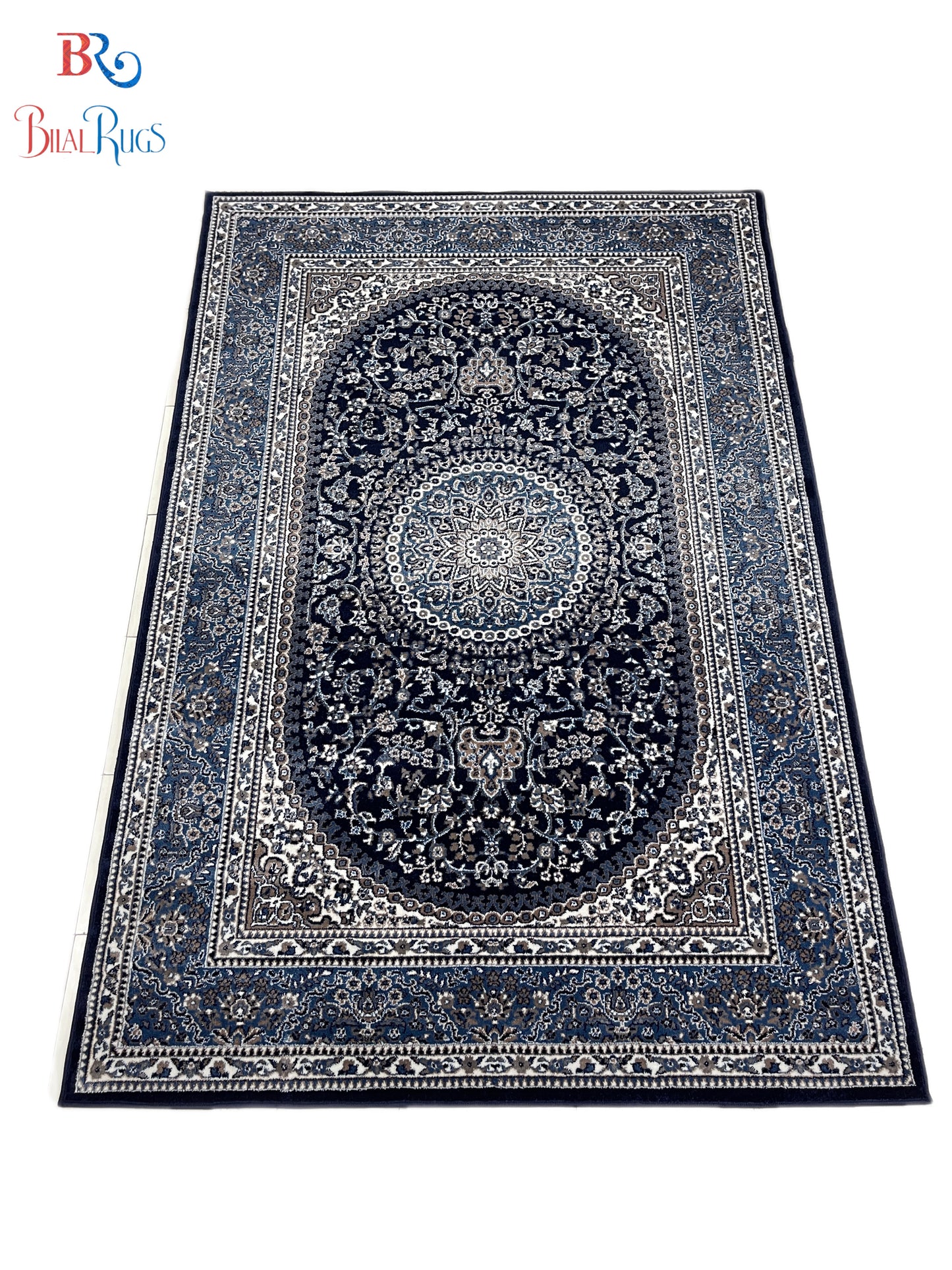 Persian Polypropylene Rug woven Back
Article-22-Dark Blue