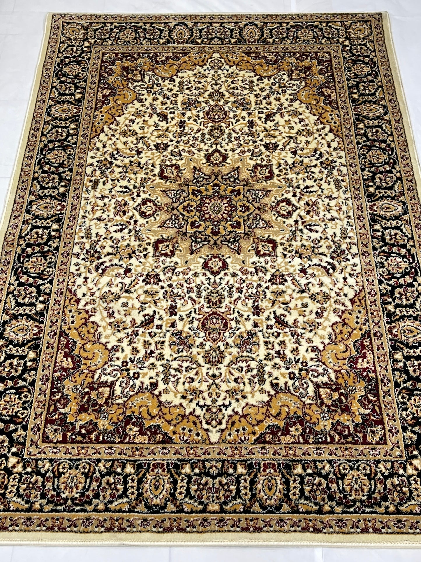 Persian polypropylene Rug,back woven(Article-20-Off White )