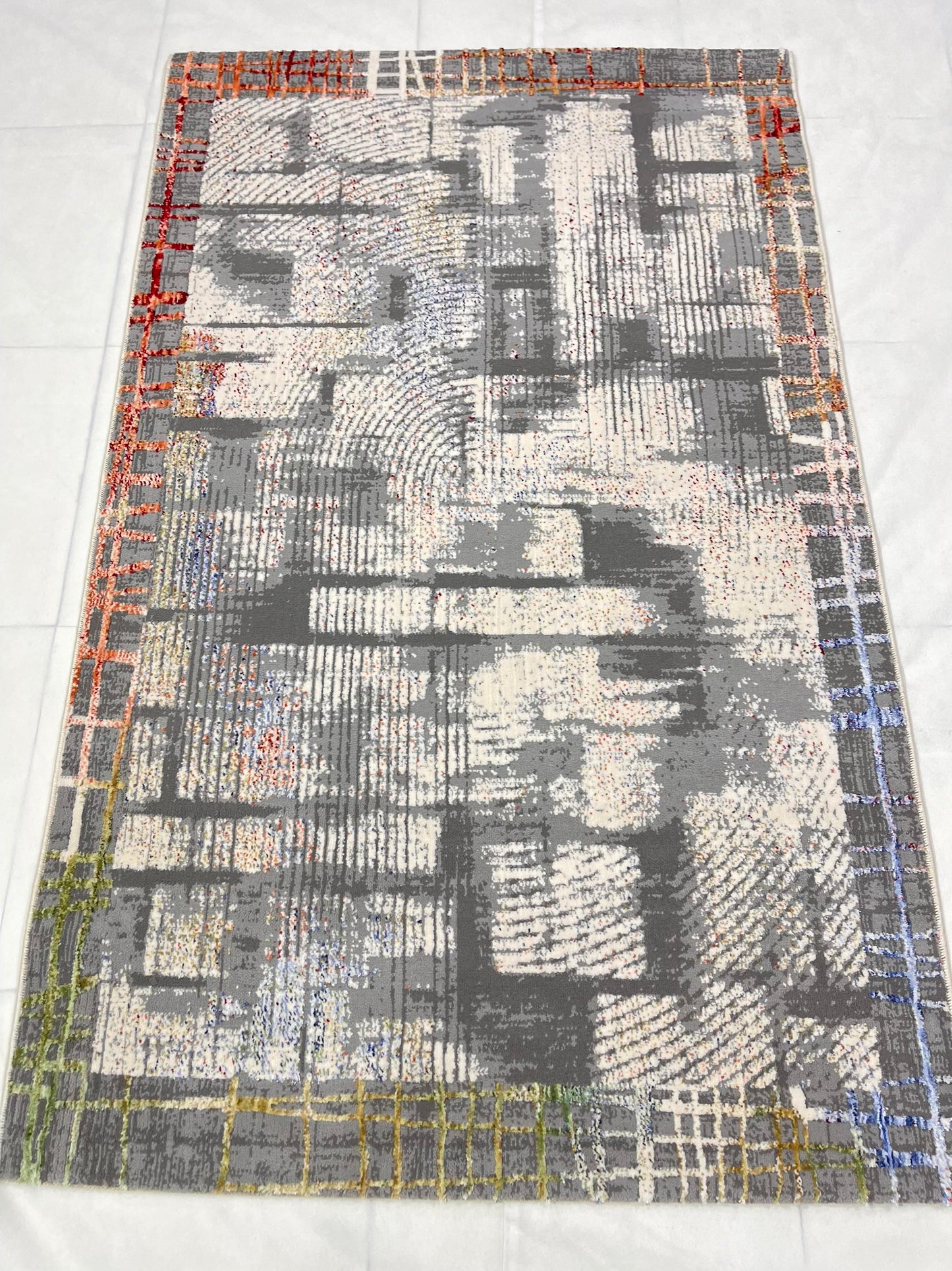 Irani viscose Rug , Woven Back
Article-301-Multi
Size : 3 ft width x 5 ft length (100 cm x 150cm)