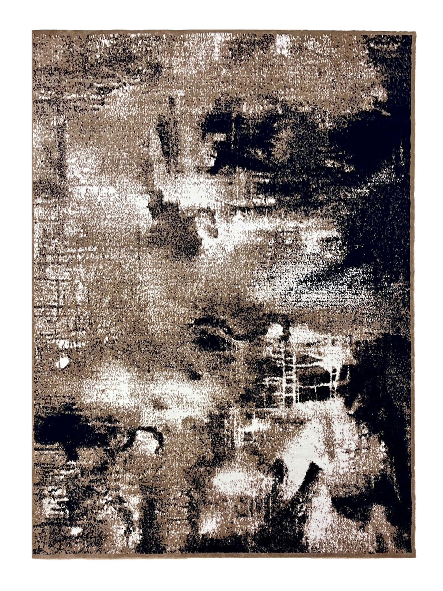 Modern polypropylene Rug,back woven(Article-6120-Mink , Black)
Size : 6.6 ft width x 9.6 ft length (200cm x 290cm)