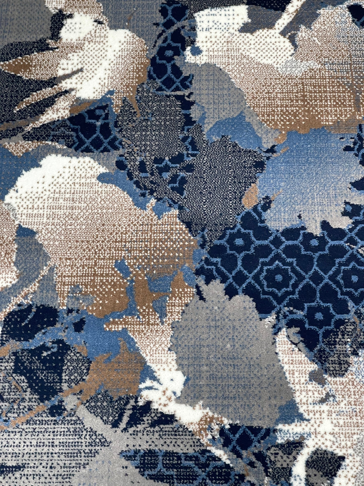 Modern polypropylene Rug,back woven(Article-1412-Dark Blue)
Size : 5ft width  x 7.3ft length (150cm x 220cm)