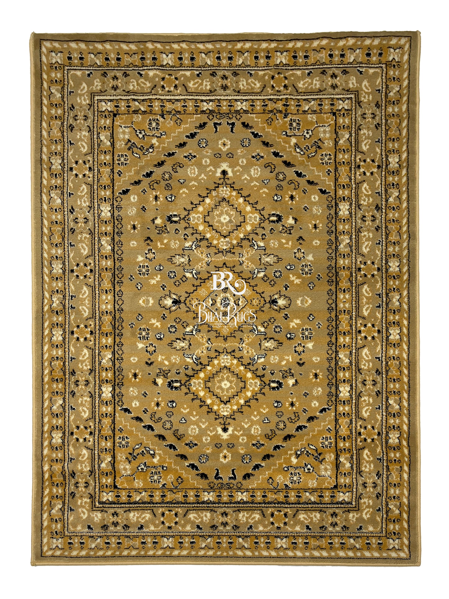 Persian Polypropylene Rug,Woven Back
(Article-65-Beige)
Size : 4 ft width x 5.6 ft length (120 cm x 170 cm)