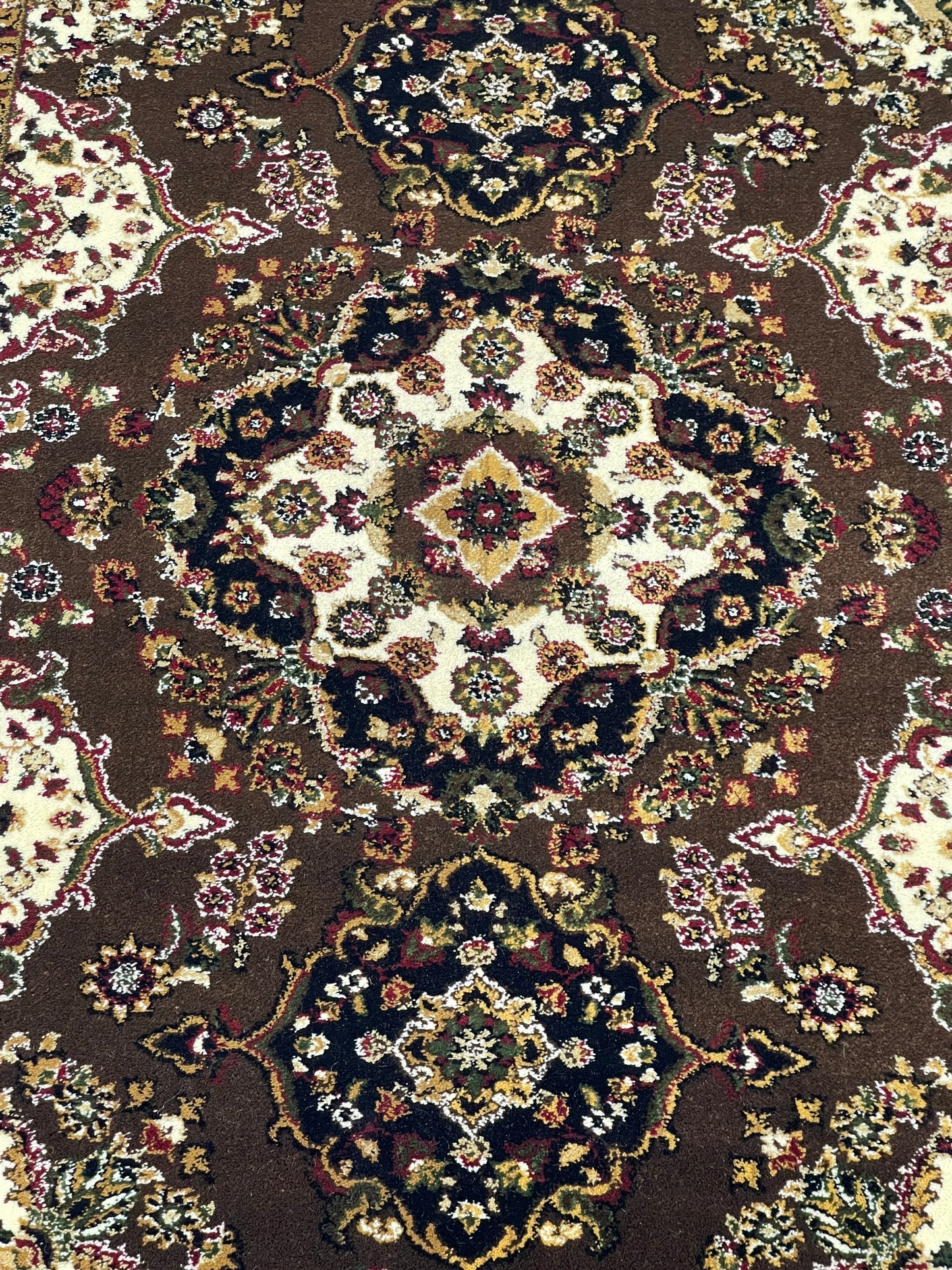 Persian Polypropylene Rug,back woven(Article-28-Brown)
Size : 5ft width  x 7.3ft length (150cm x 220cm)