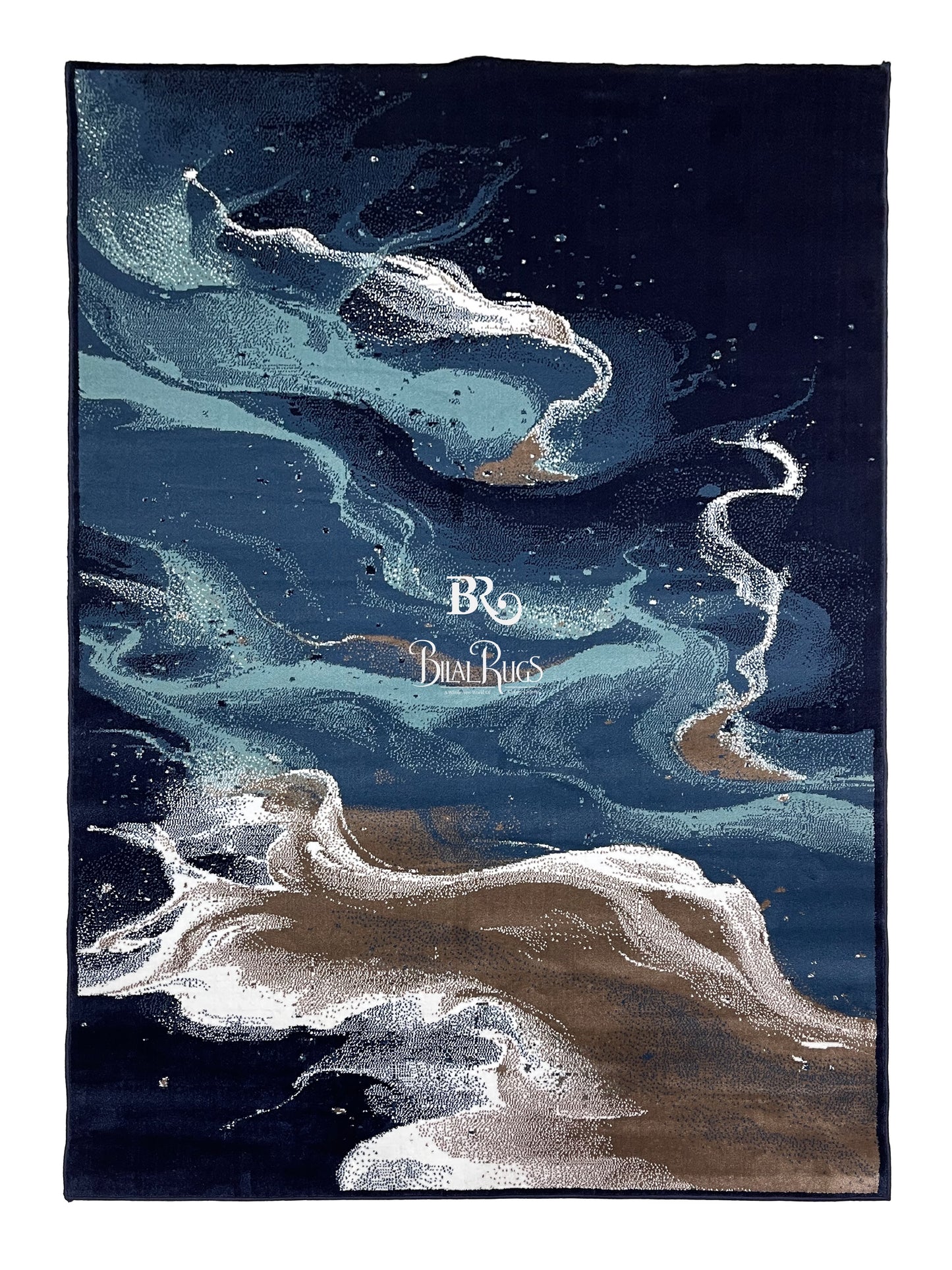 Modern polypropylene Rug,back woven(Article-160- Blue)
Size : 6.6 ft width x 9.6 ft length (200cm x 290cm)