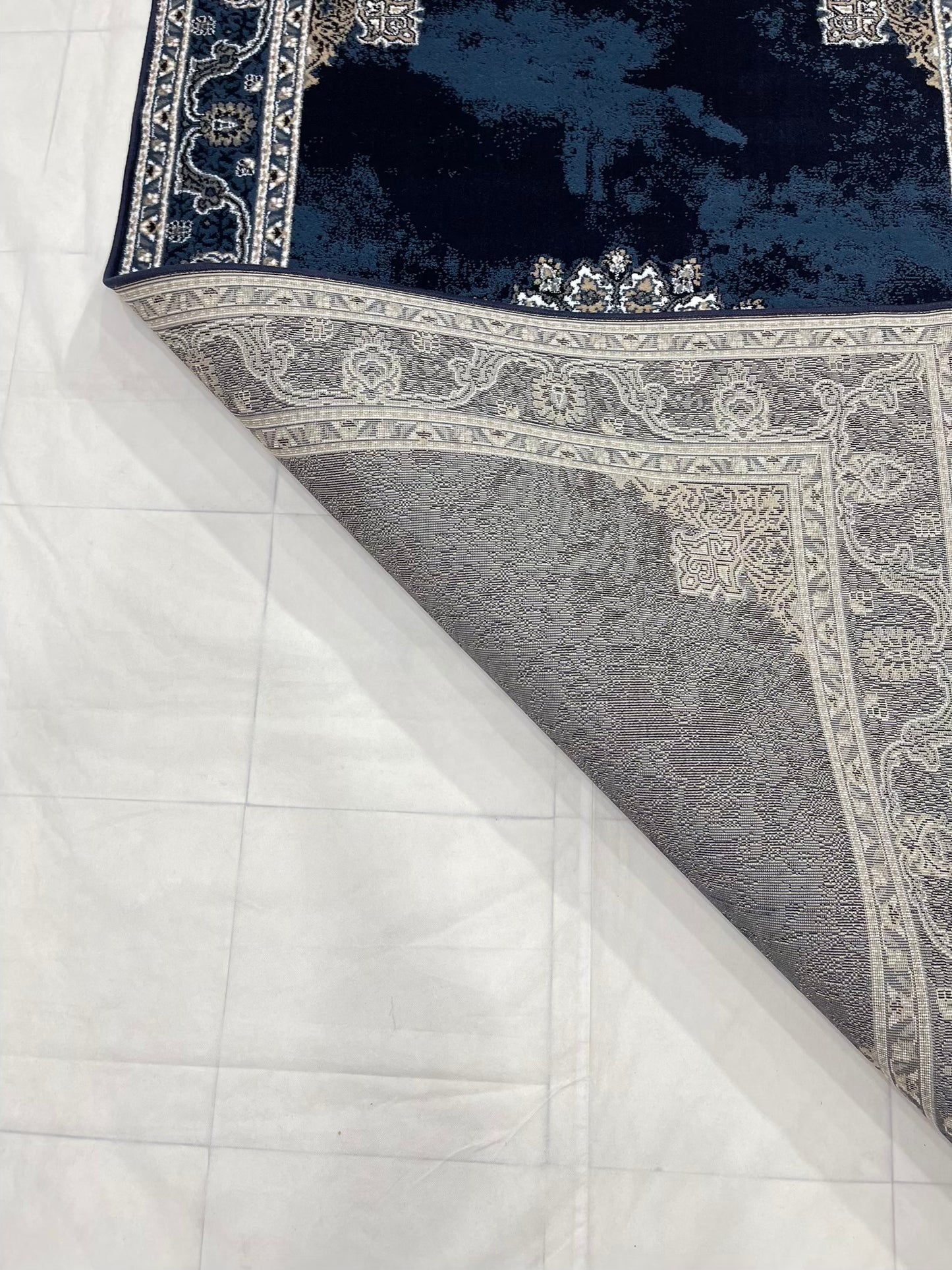 Persian Polypropylene Rug,back woven(Article-22-Blue)