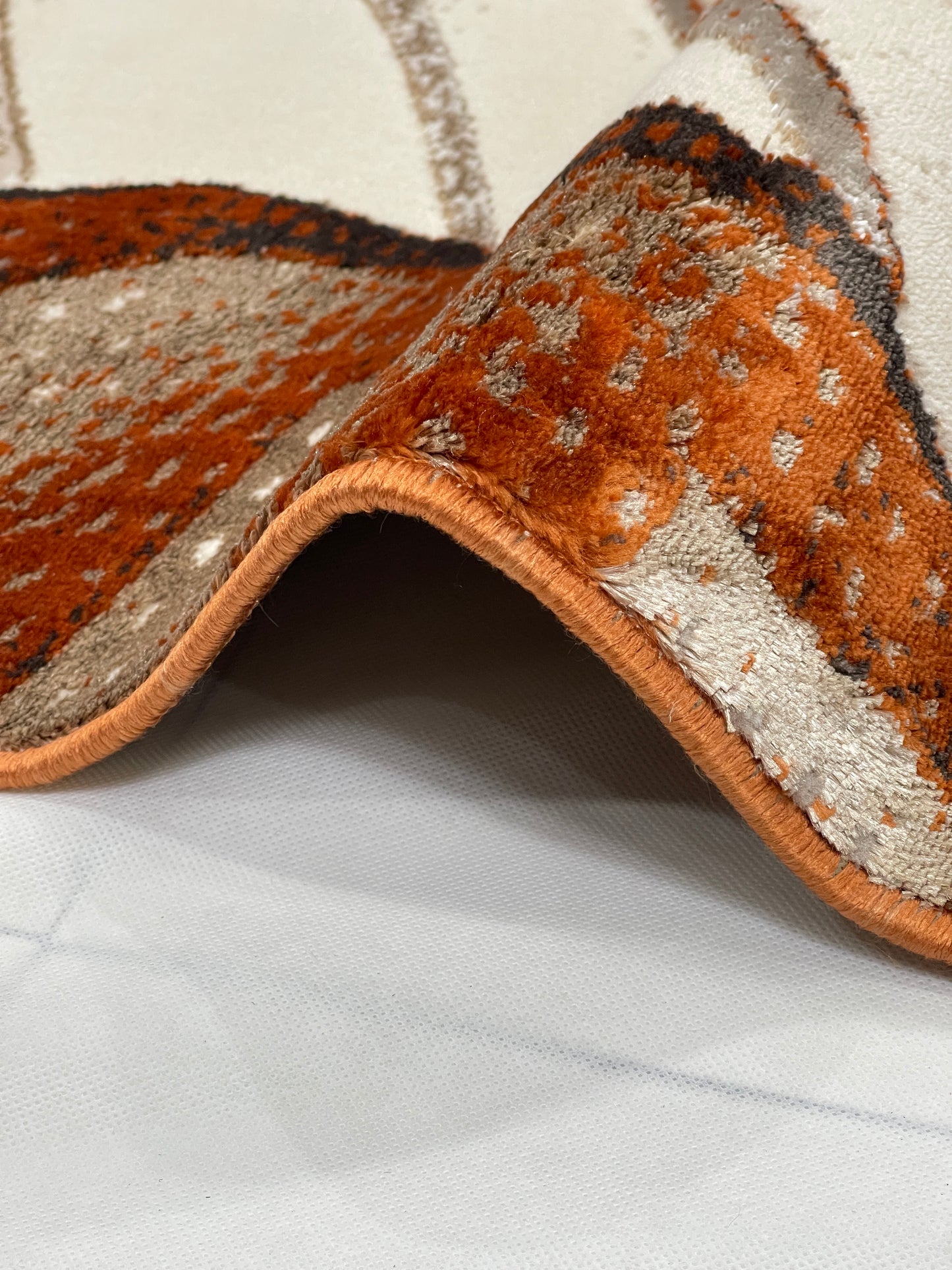 Turkish Top Quality Silk.(Article-1086-Rust)