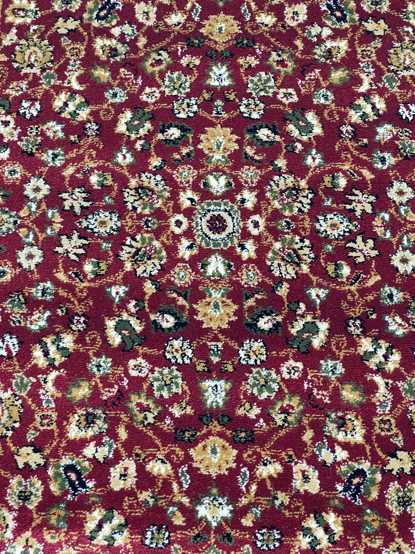 Persian Polypropylene Rug,Woven Back (Article-140-Red) Size : 3 ft width x 5 ft length (100cm x 150 cm)