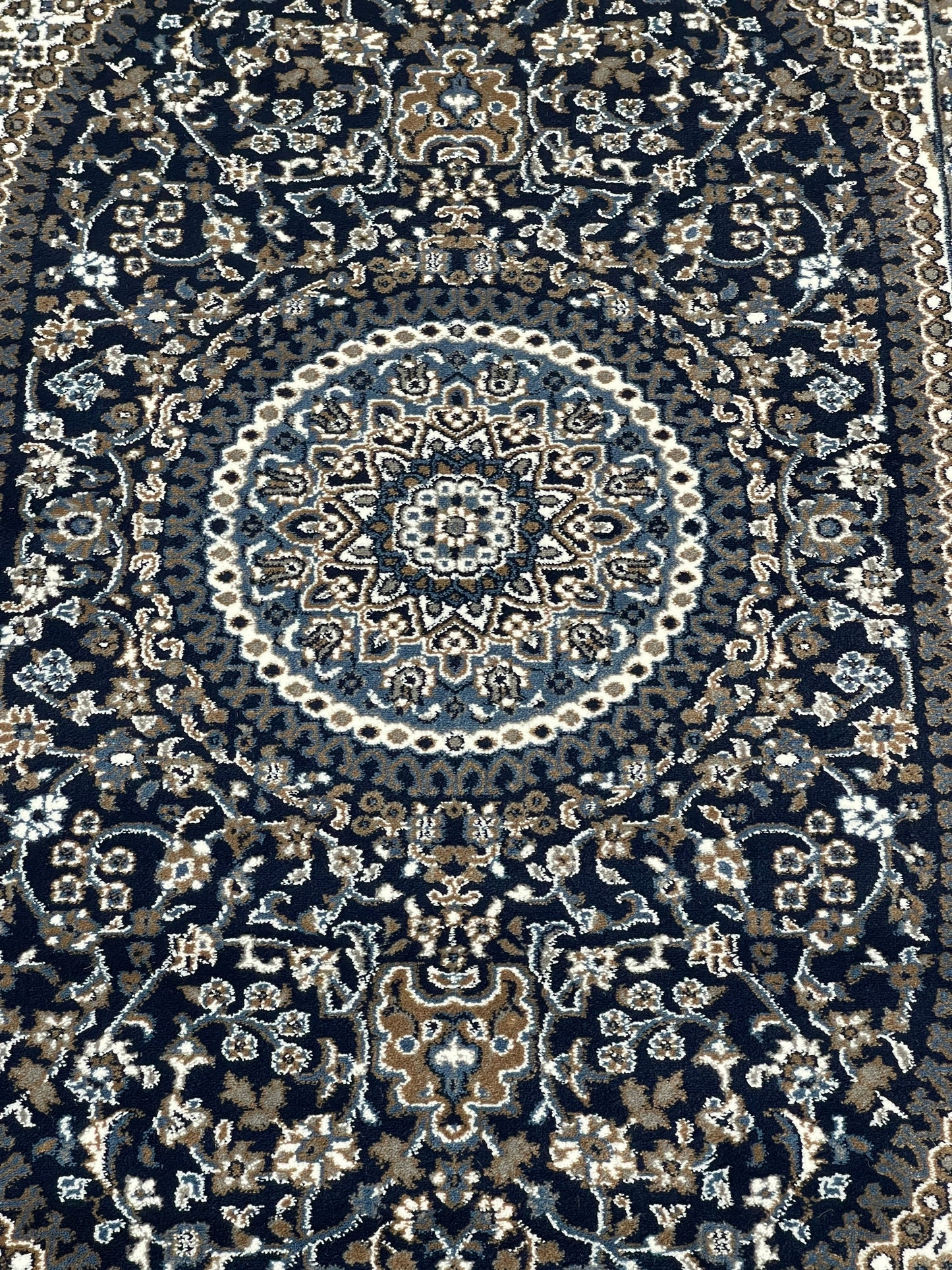 Persian Polypropylene Rug,back woven(Article-22-Blue)
Size : 5ft width  x 7.3ft length (150cm x 220cm)