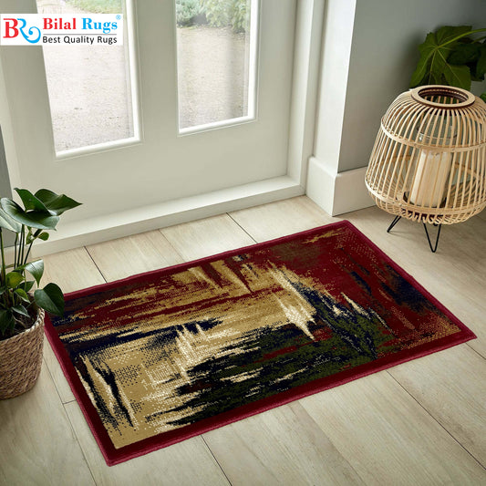 Red Polypropylene Woven Door Mat.
Size : 40 cm x 75 cm