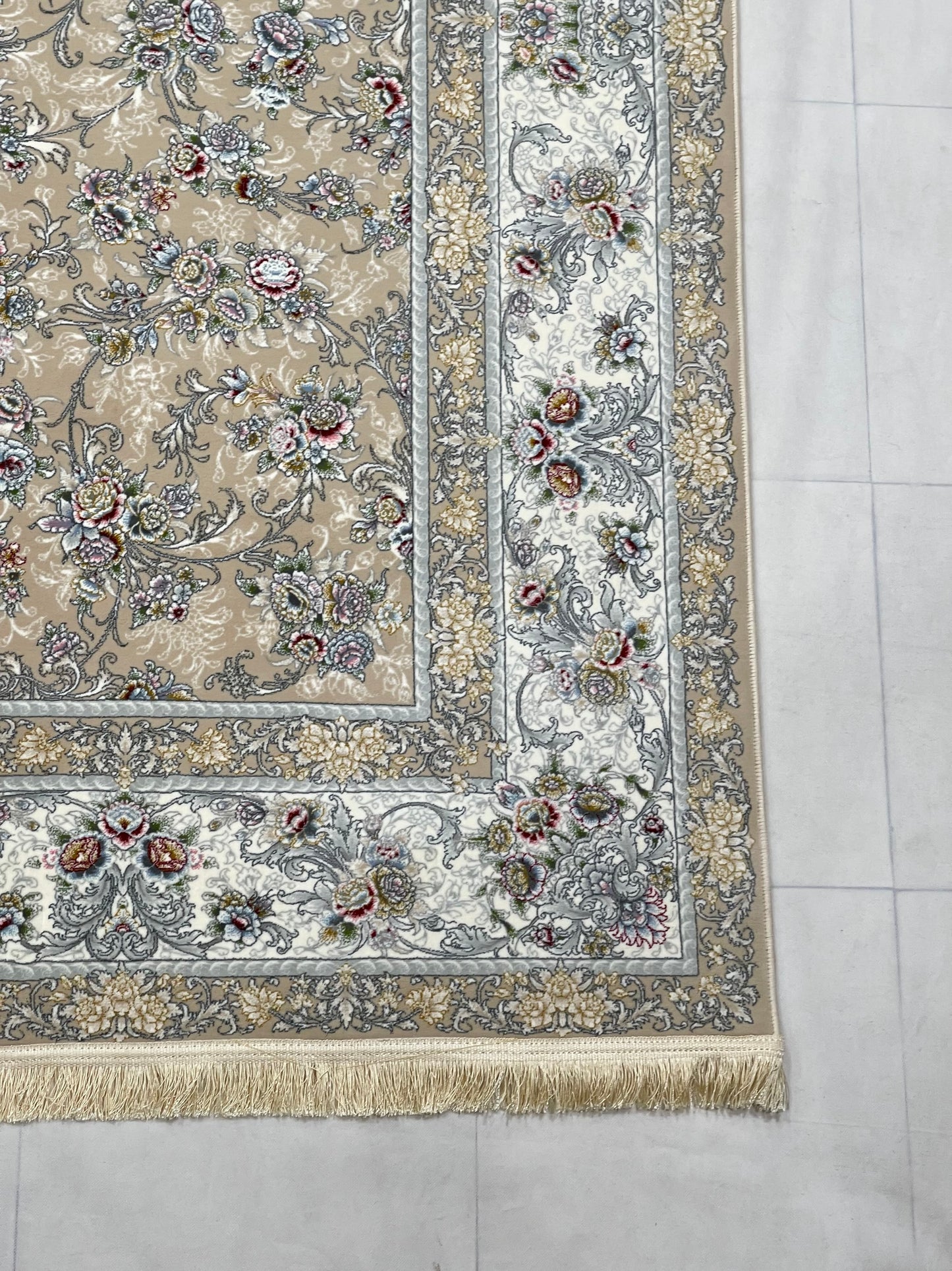 Irani Pure Acrylic 1200 Reeds
Article -212-Beige
Size : 6.6 Ft width x 9.6 Ft length (200cm x 290cm)