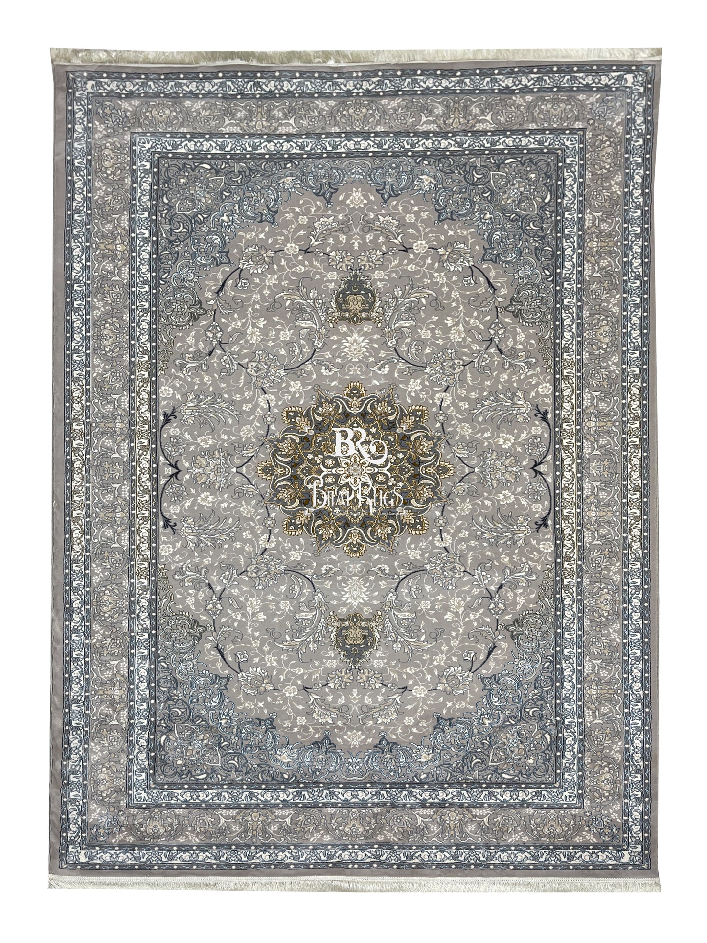 Persian Thick Woven Rug. 
(Article -642-Grey )
Size: 6.6 ft width x 9.6 ft length (200cm x 290cm)