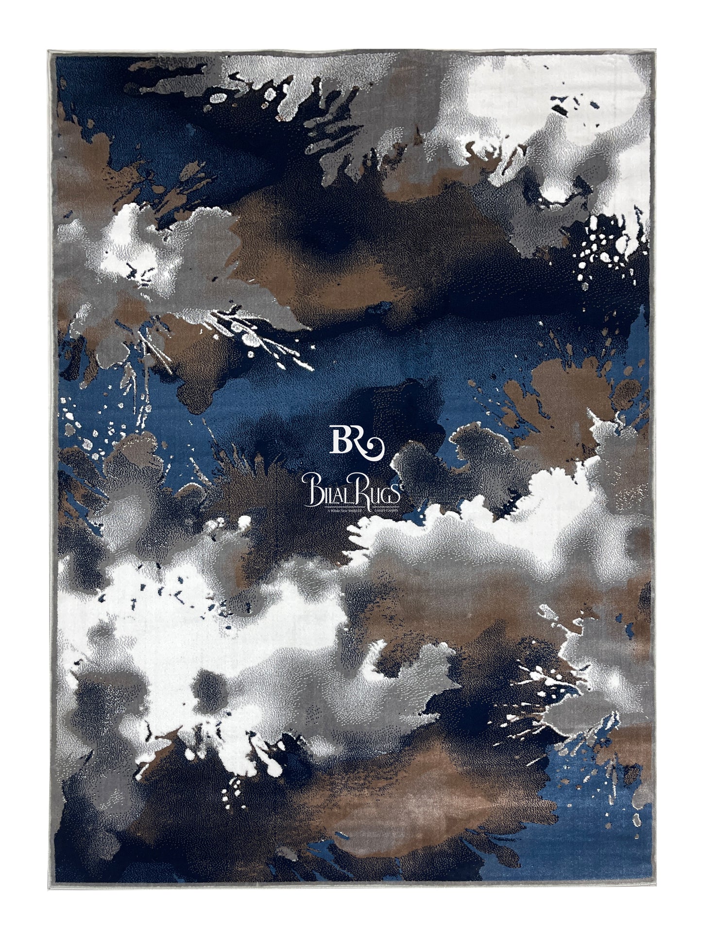 Modern polypropylene Rug,back woven(Article-1146-Grey)