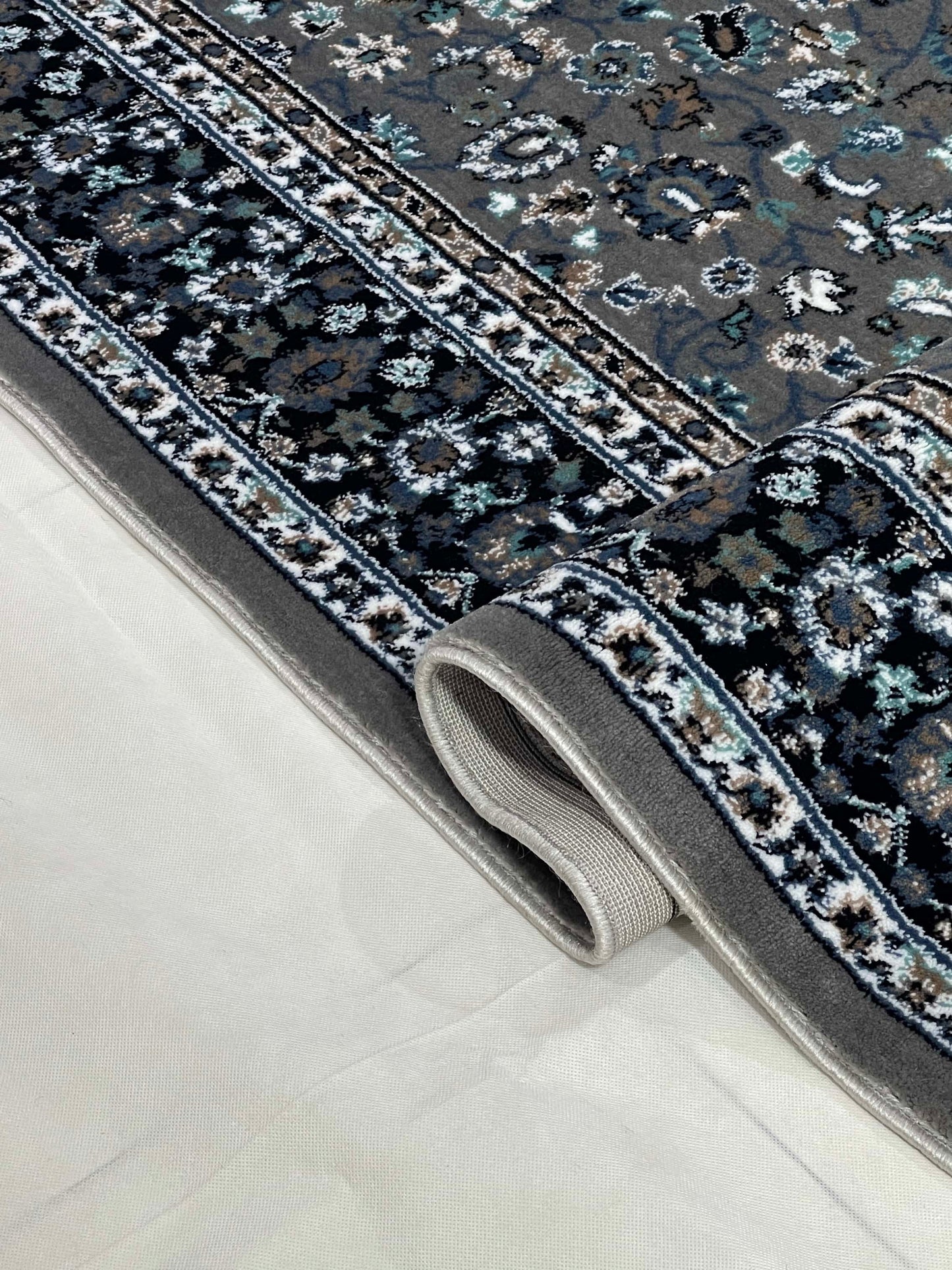 Persian Polypropylene Rug,back woven(Article-140-Grey)