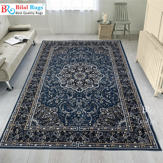Persian Polypropylene Woven Rug.
Article-39-Blue