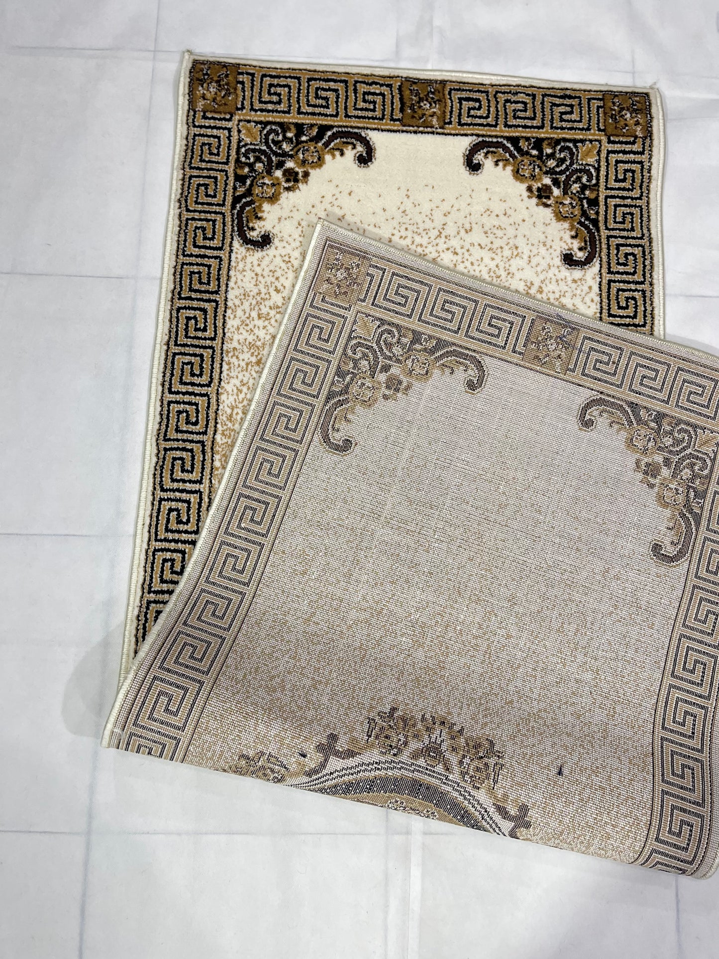 Off white Versace Polypropylene Woven Rug.  Size : 2.6 ft width x 6.6 ft length  (80 cm x 200cm)
