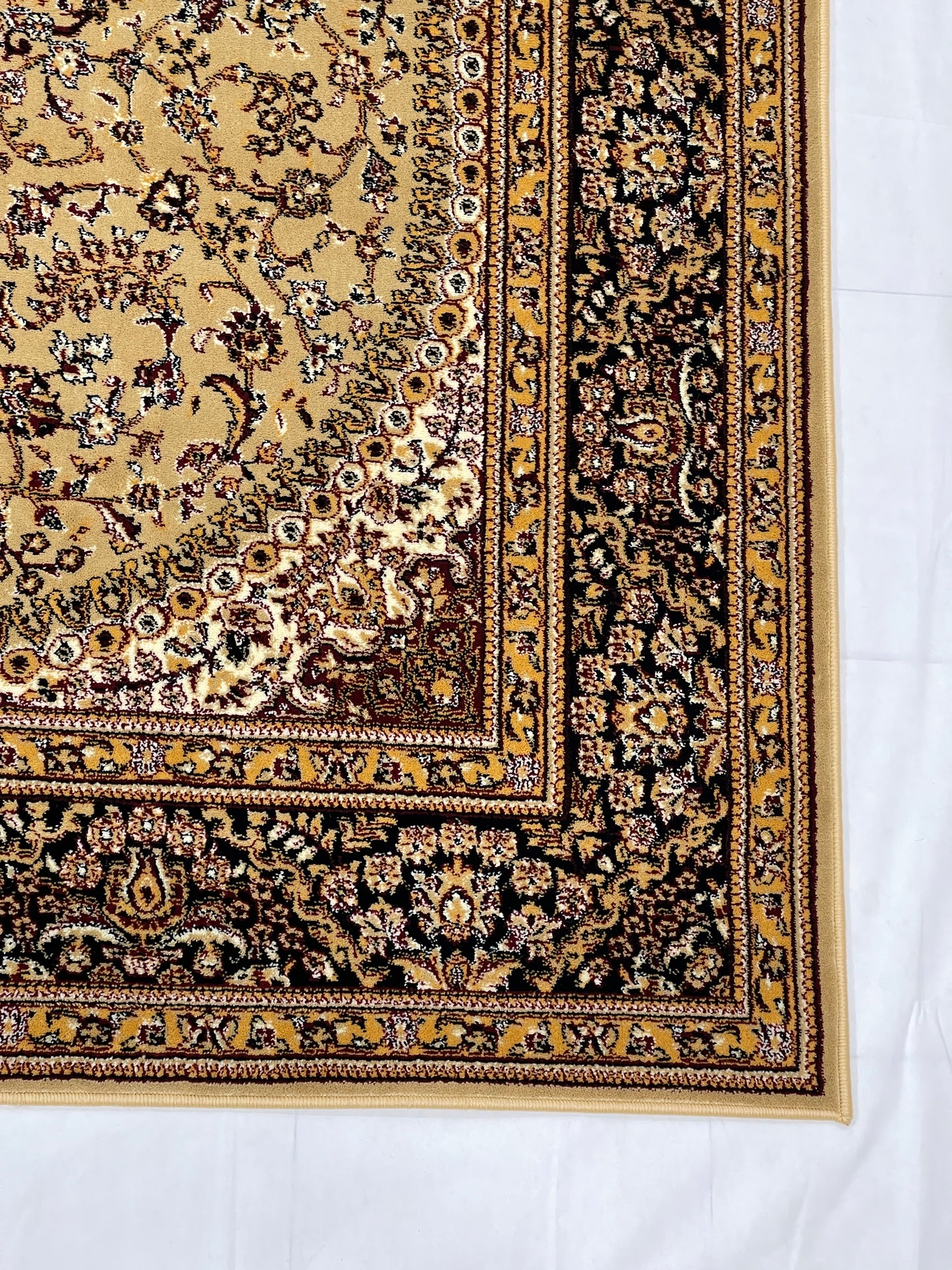 Persian polypropylene Rug,back woven(Article-22-Beige)
Size : 6.6 ft width x 9.6 ft length (200cm x 290cm)
