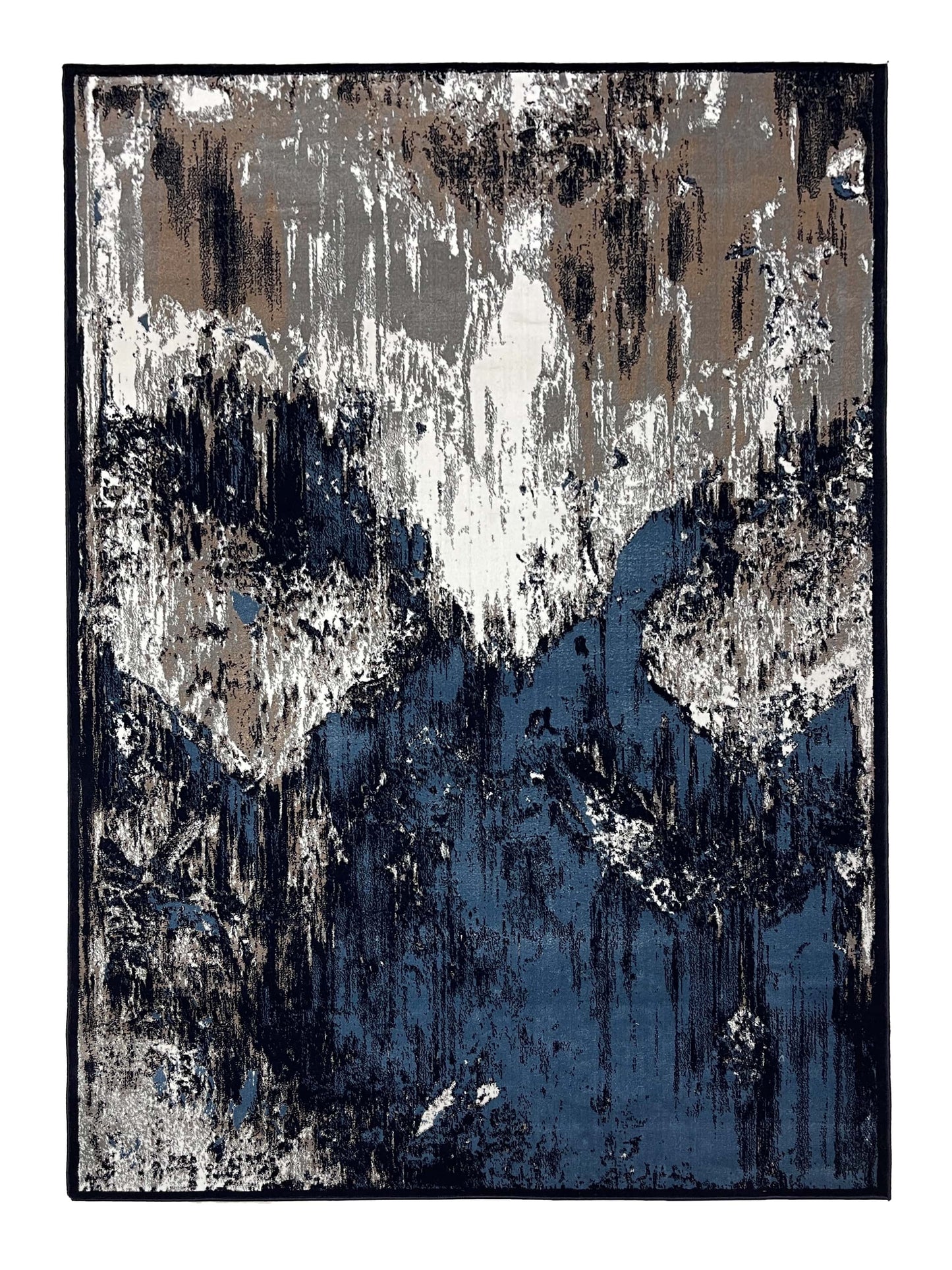 Modern polypropylene Rug,back woven(Article-99-Blue)
Size : 6.6 ft width x 9.6 ft length (200cm x 290cm)