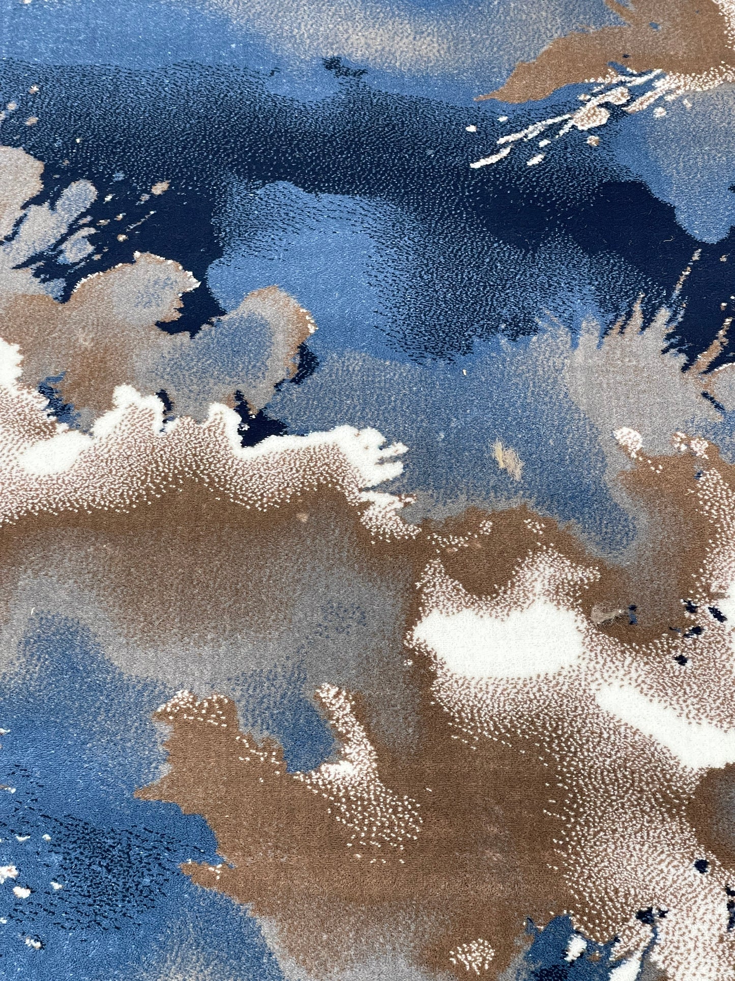 Modern polypropylene Rug,back woven(Article-6774-Mink ) Size : 5ft width  x 7.3ft length (150cm x 220cm)