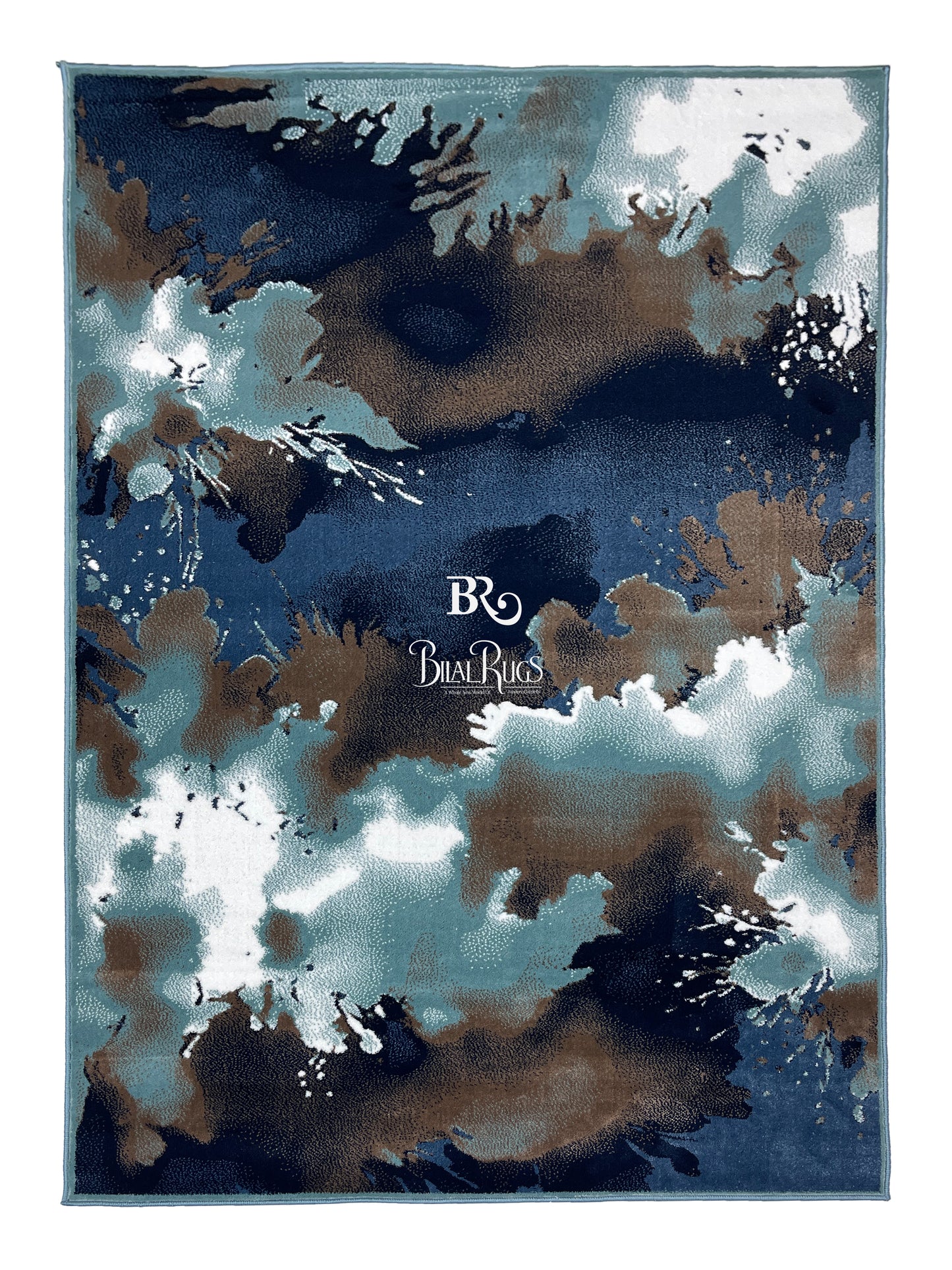 Modern polypropylene Rug,back woven(Article-6513-Feroze)
Size : 5ft width  x 7.3ft length (150cm x 220cm)