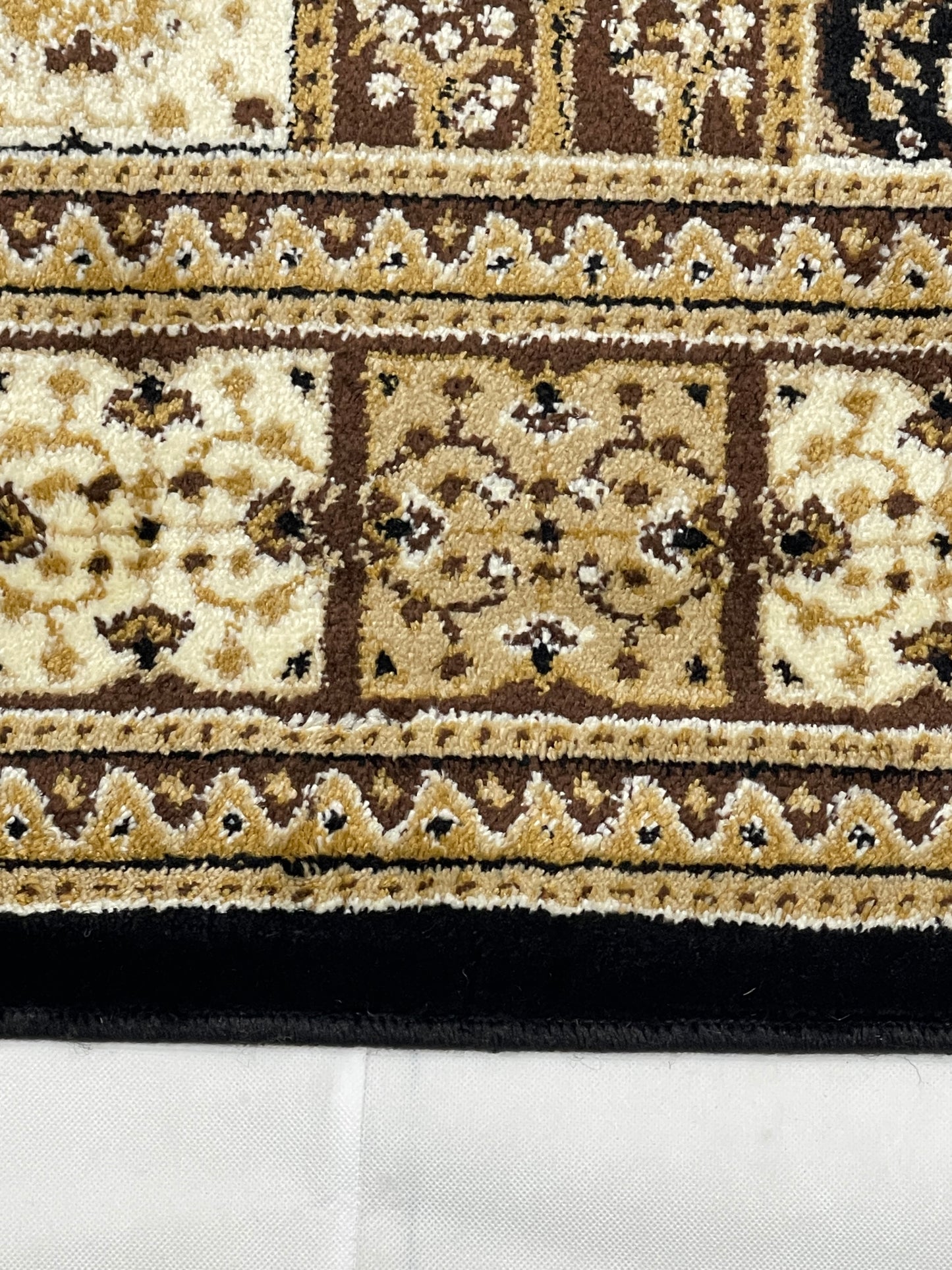 Persian polypropylene Rug,back woven(Article-88-Black )