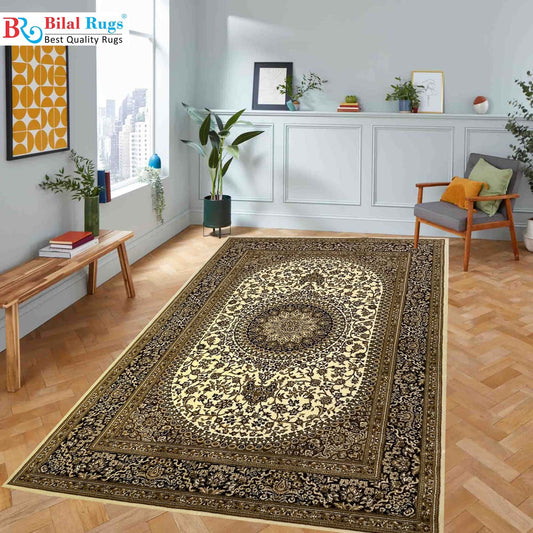 Persian polypropylene Rug,back woven(Article-22-Off white)