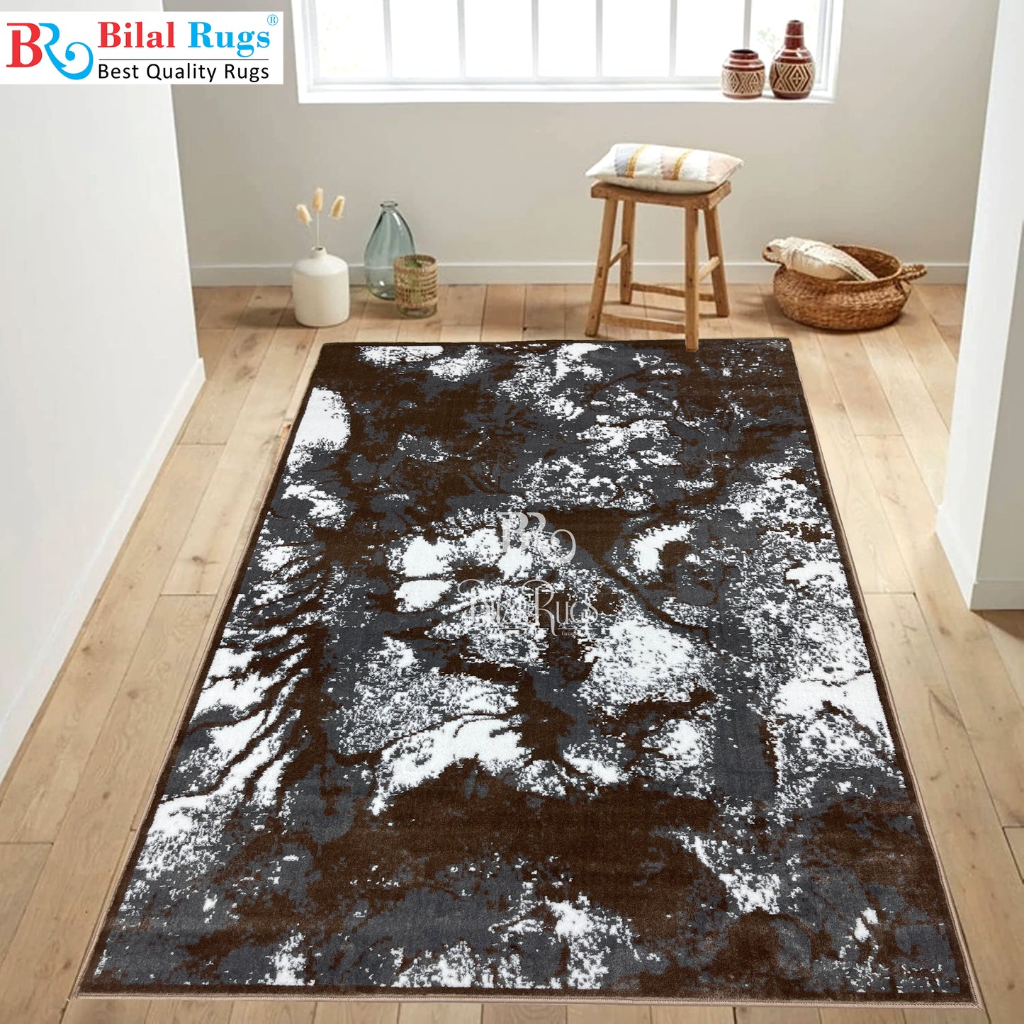Modern polypropylene Rug,back woven(Article-301-Mink)