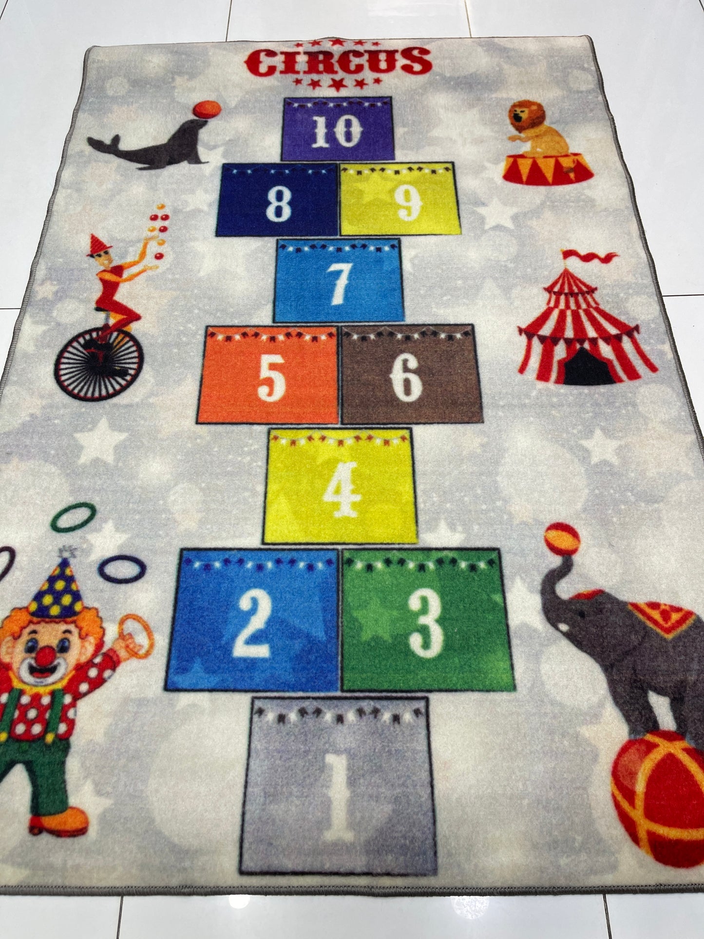 TPR Non Woven Rugs For Kids Room Article-75-Light Grey