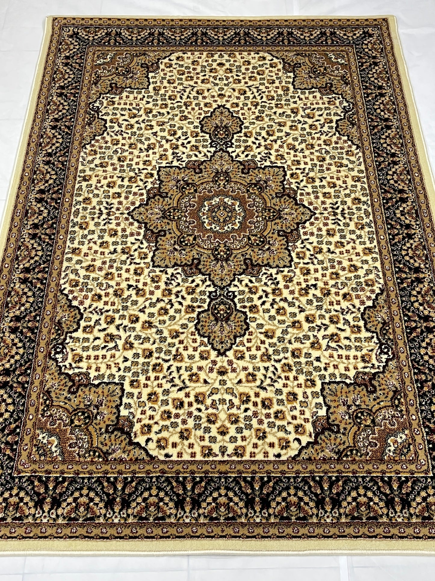 Persian polypropylene Rug,back woven(Article-04-Off White ,Multi)