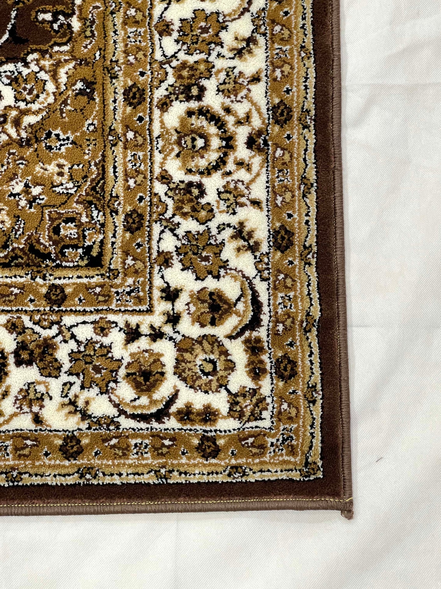 Persian polypropylene Rug,back woven(Article-25-Brown)
Size : 5ft width  x 7.3ft length (150cm x 220cm)