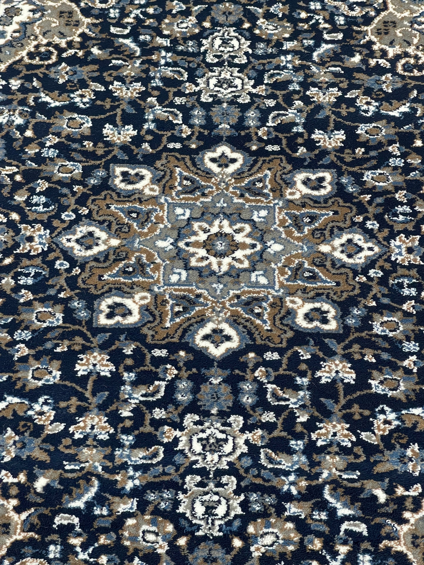 Persian Polypropylene Rug,Woven Back (Article-20-Dark Blue) Size : 3 ft width x 5 ft length (100cm x 150 cm)