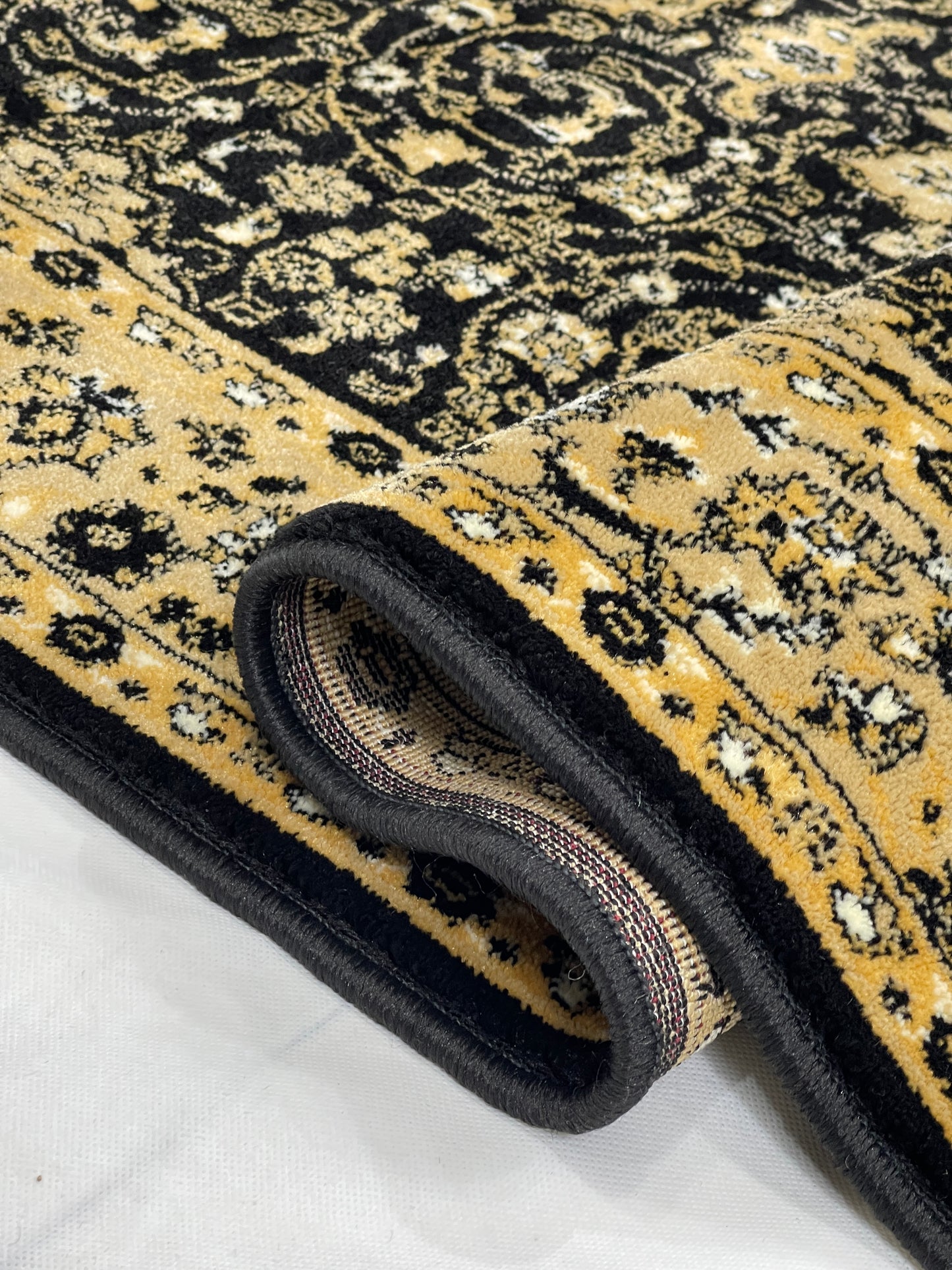 Persian polypropylene Rug,back woven
(Article-19-Black)