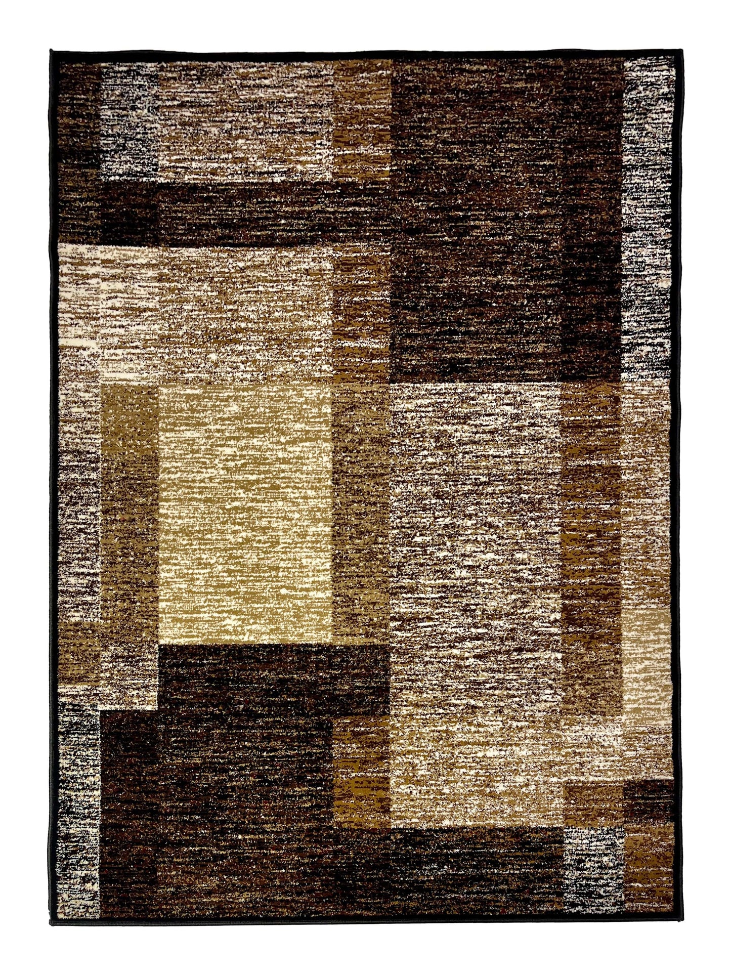 Modern polypropylene Rug,back woven(Article-455-Black)
Size : 5ft width  x 7.3ft length (150cm x 220cm)