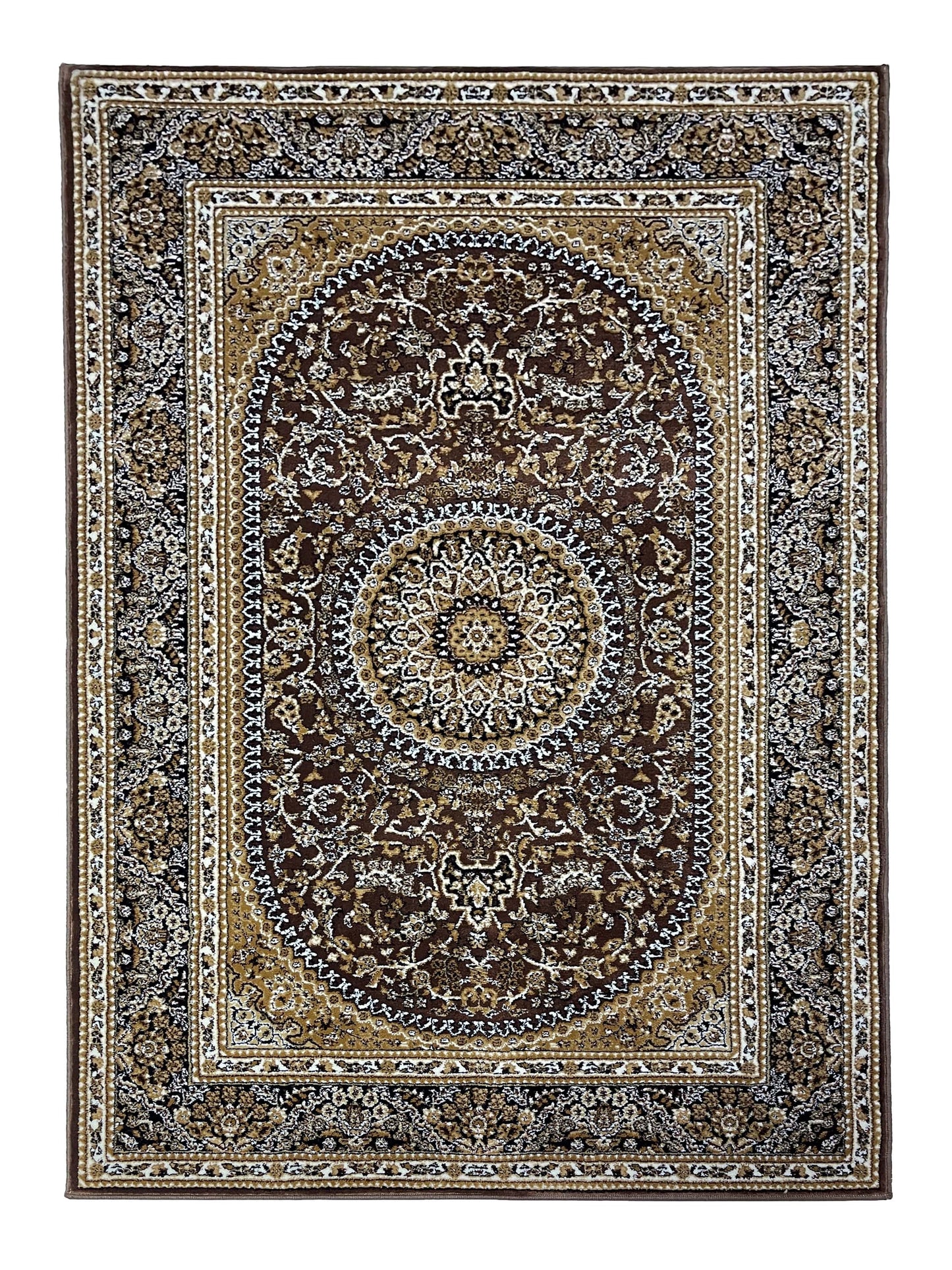 Persian polypropylene Rug,back woven(Article-22-Brown)
Size : 5ft width  x 7.3ft length (150cm x 220cm)