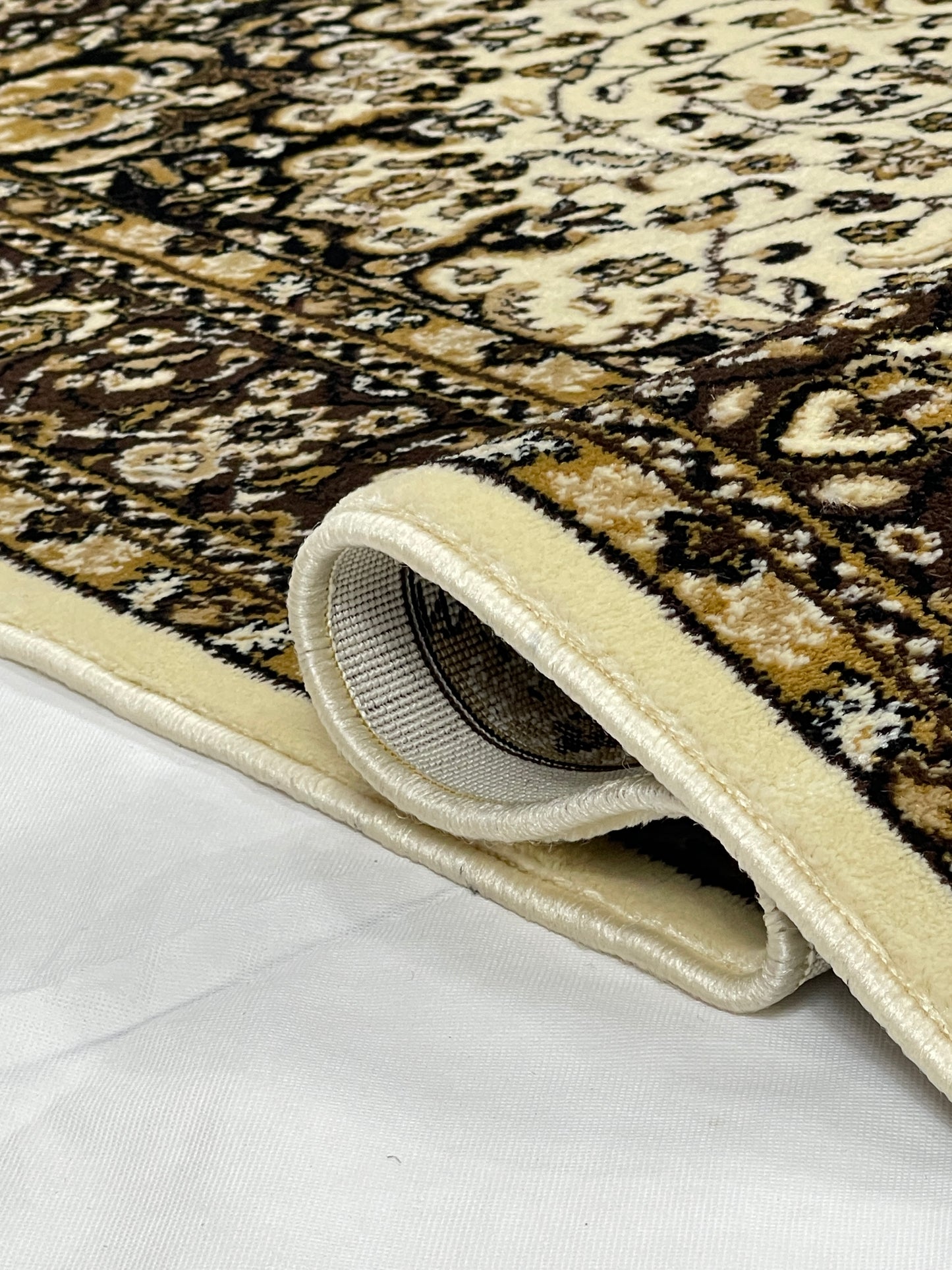 Persian polypropylene Rug,back woven(Article-21-Off White )