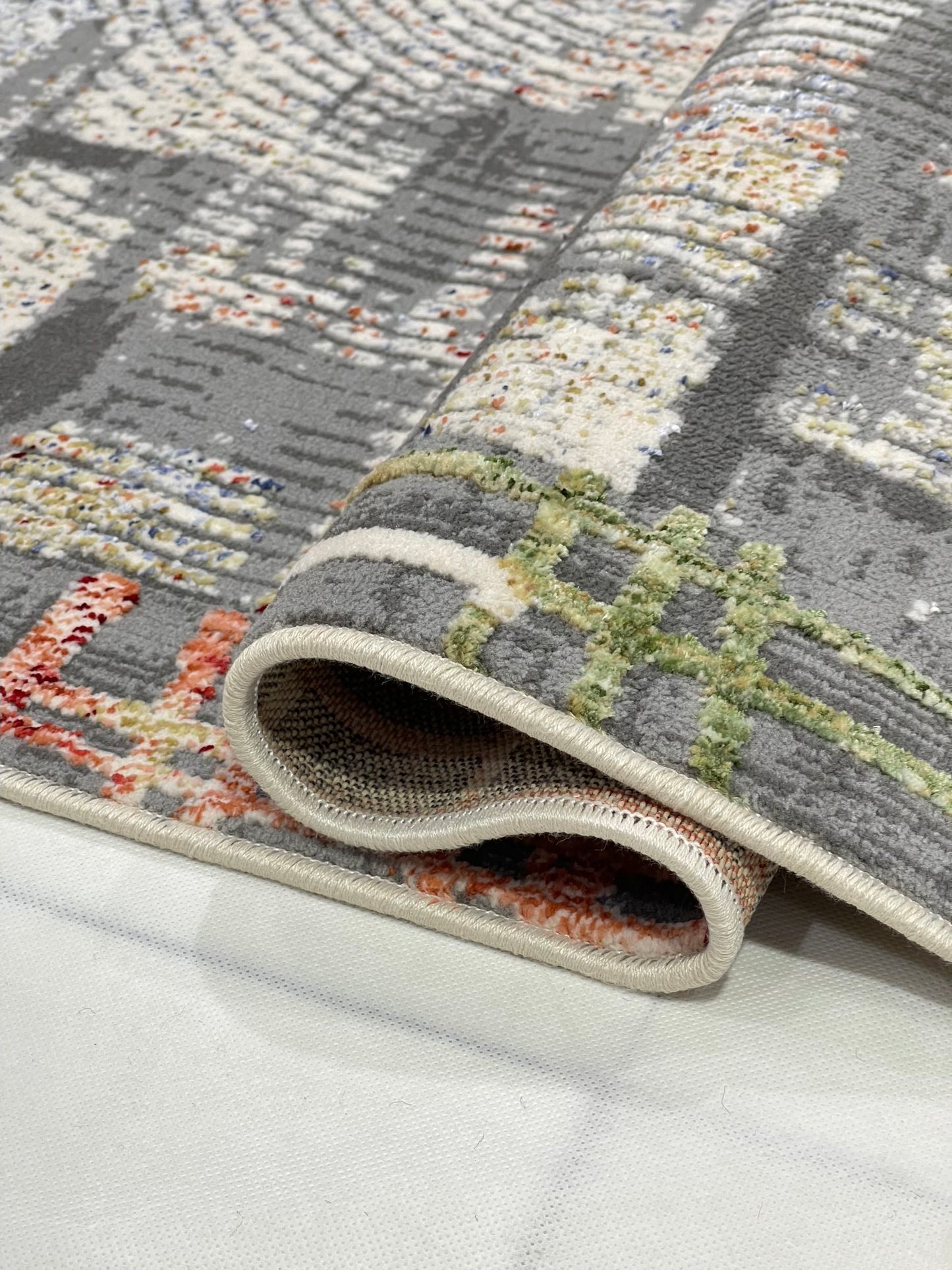 Irani viscose Rug , Woven Back
Article-301-Multi
Size : 3 ft width x 5 ft length (100 cm x 150cm)