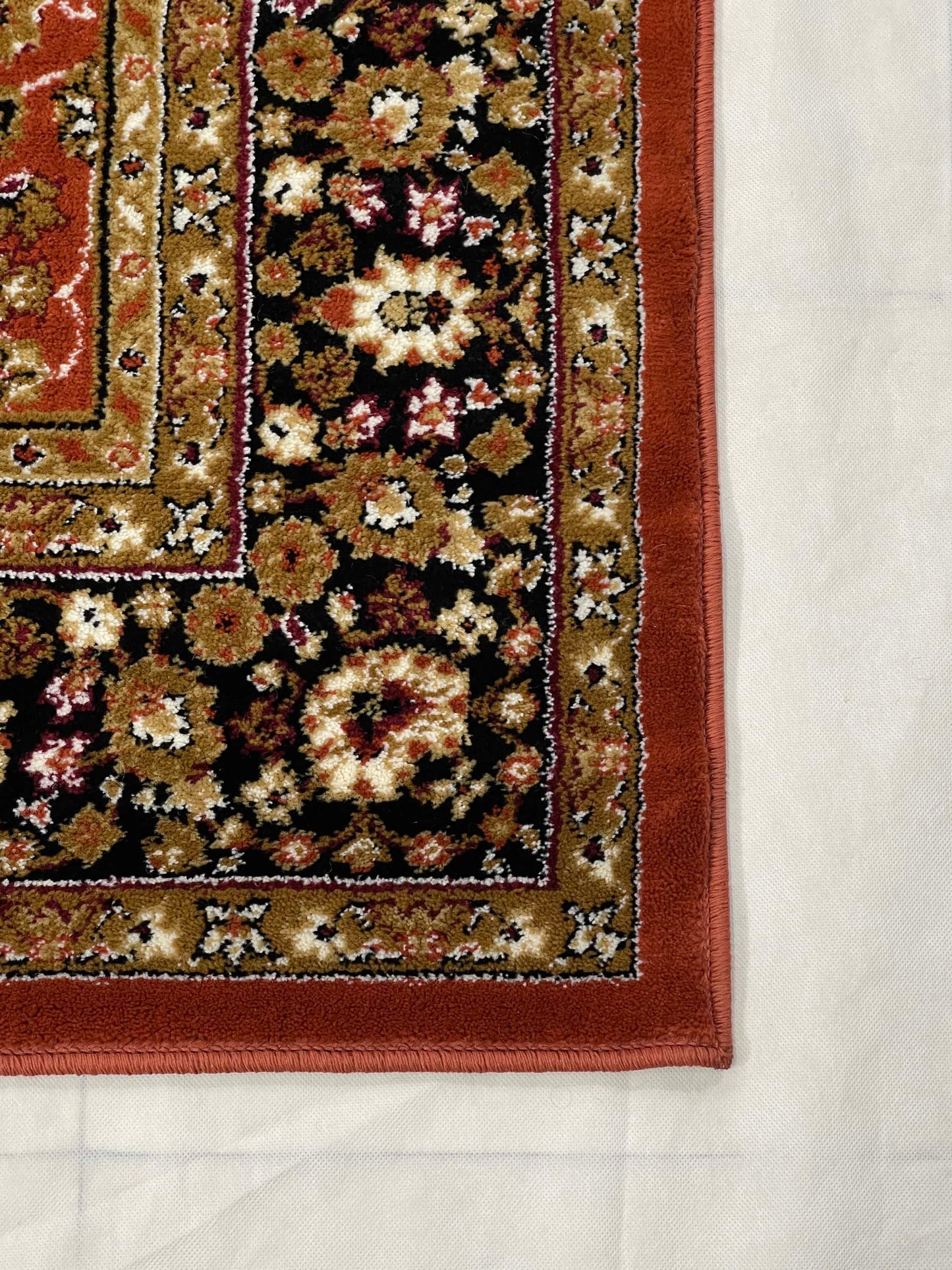 Persian polypropylene Rug,back woven(Article-140-Rust)
Size : 5ft width  x 7.3ft length (150cm x 220cm)