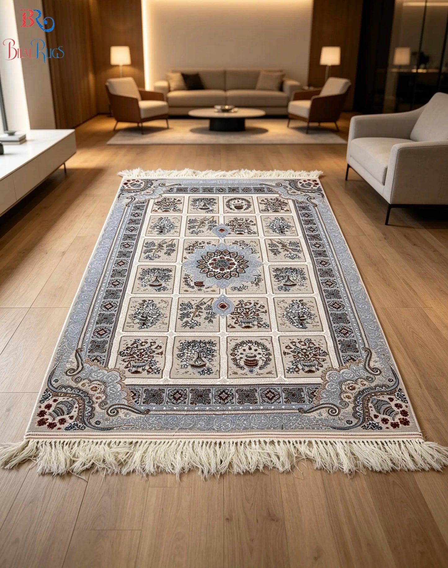 Irani  Acrylic 700 Reeds
Article -207-Off white
Size : 3 ft width x 5 ft length (100cm x 150cm)