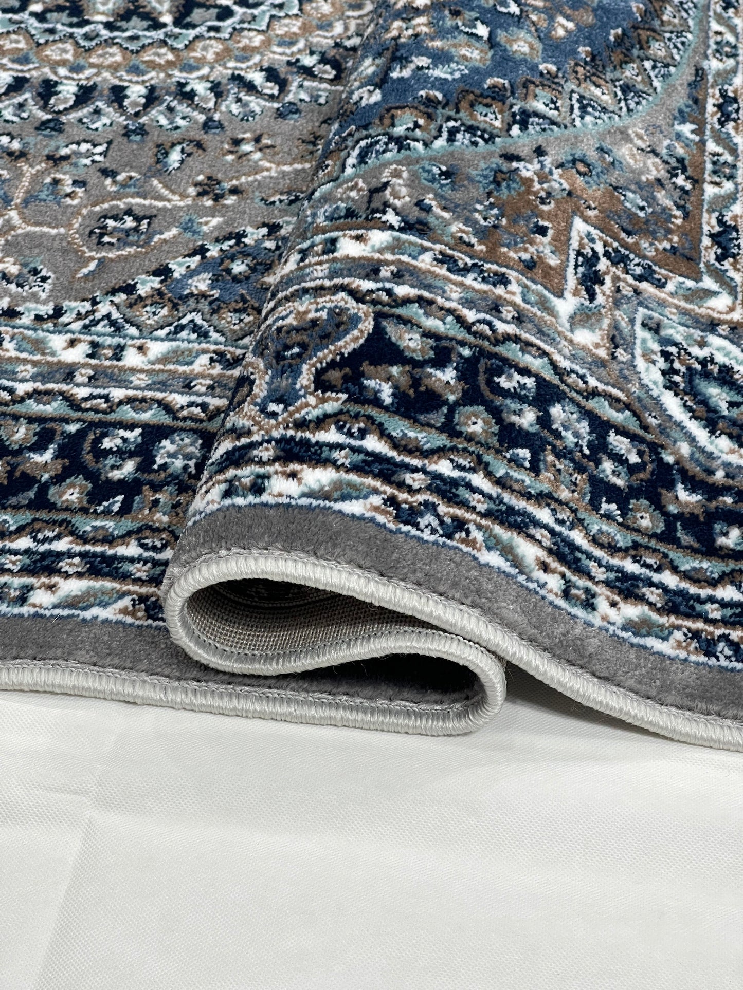 Persian polypropylene Rug,back woven(Article-23-Grey)