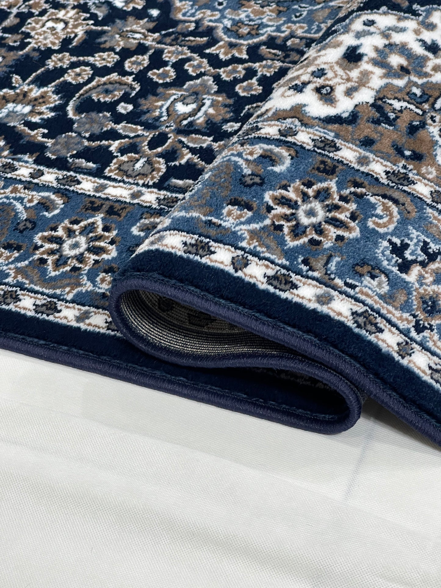 Persian polypropylene Rug,back woven(Article-01-Dark Blue)
Size : 5ft width  x 7.3ft length (150cm x 220cm)