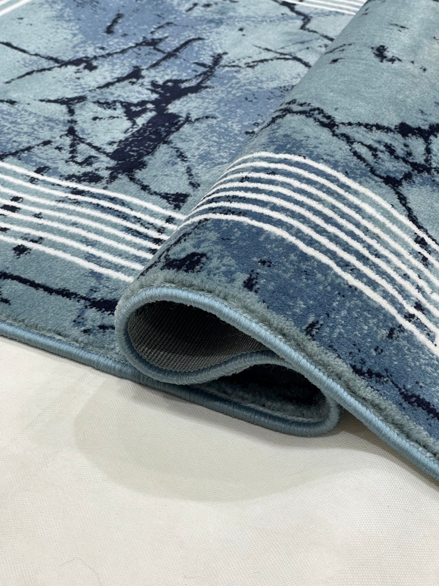 Modern Polypropylene Rug,Woven Back
(Article-69-Feroze)
Size : 3 ft width x 5 ft length (100cm x 150 cm)