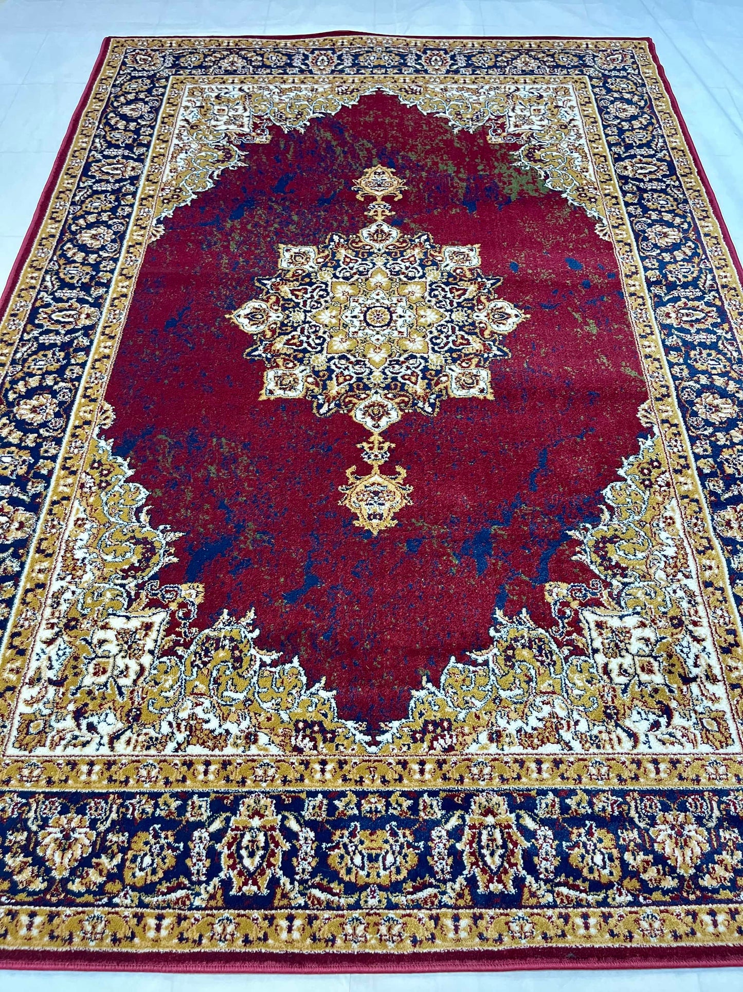 Persian polypropylene Rug,back woven(Article-153-Red)