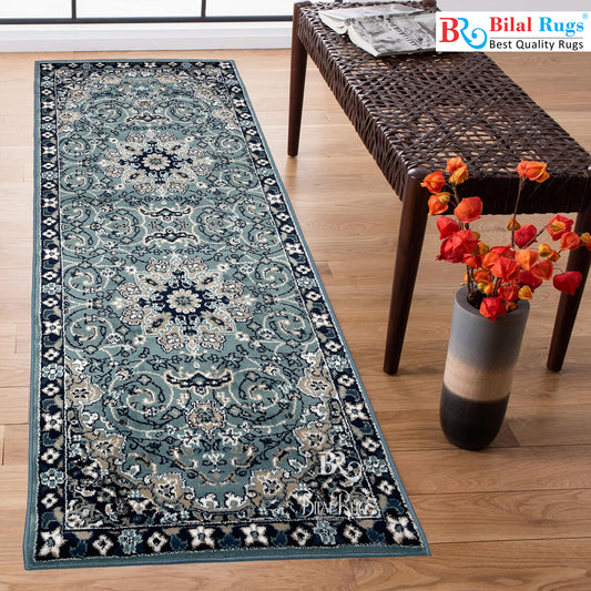 Feroze Persian Polypropylene Woven Rug.  Size : 2.6 ft width x 6.6 ft length  (80 cm x 200cm)