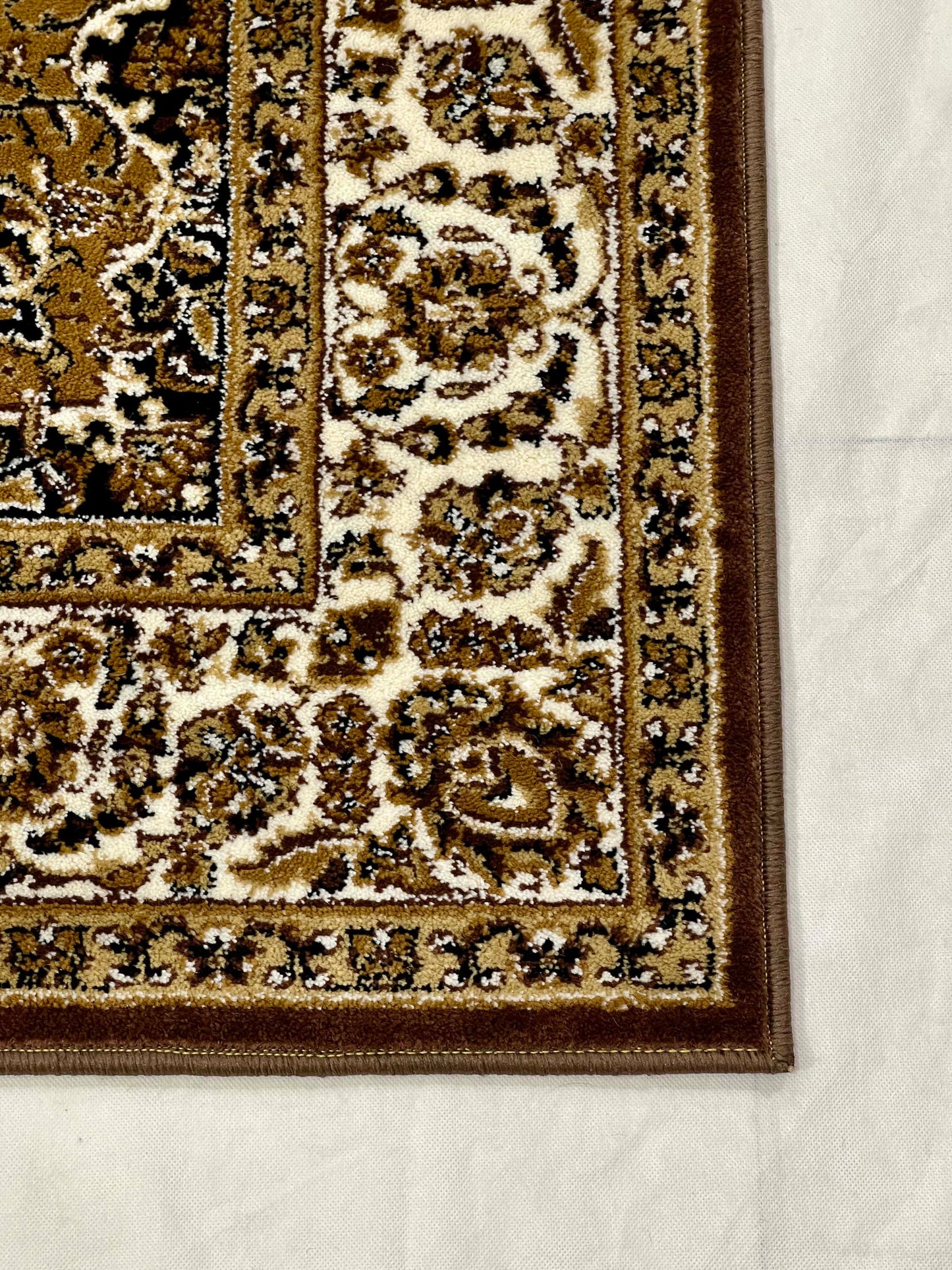 Persian polypropylene Rug,back woven(Article-24-Brown)