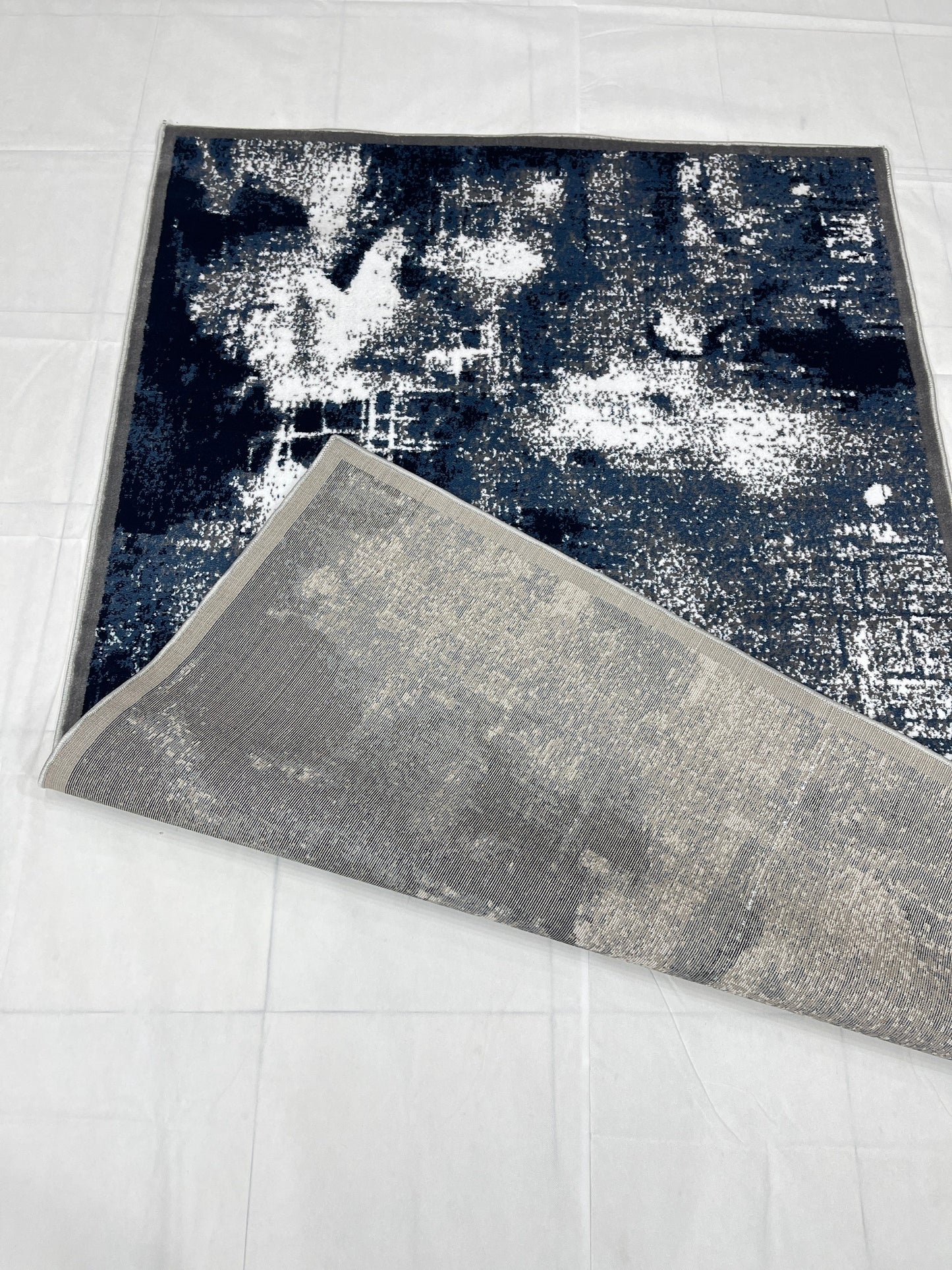 Modern polypropylene Rug,back woven(Article-303-Grey)