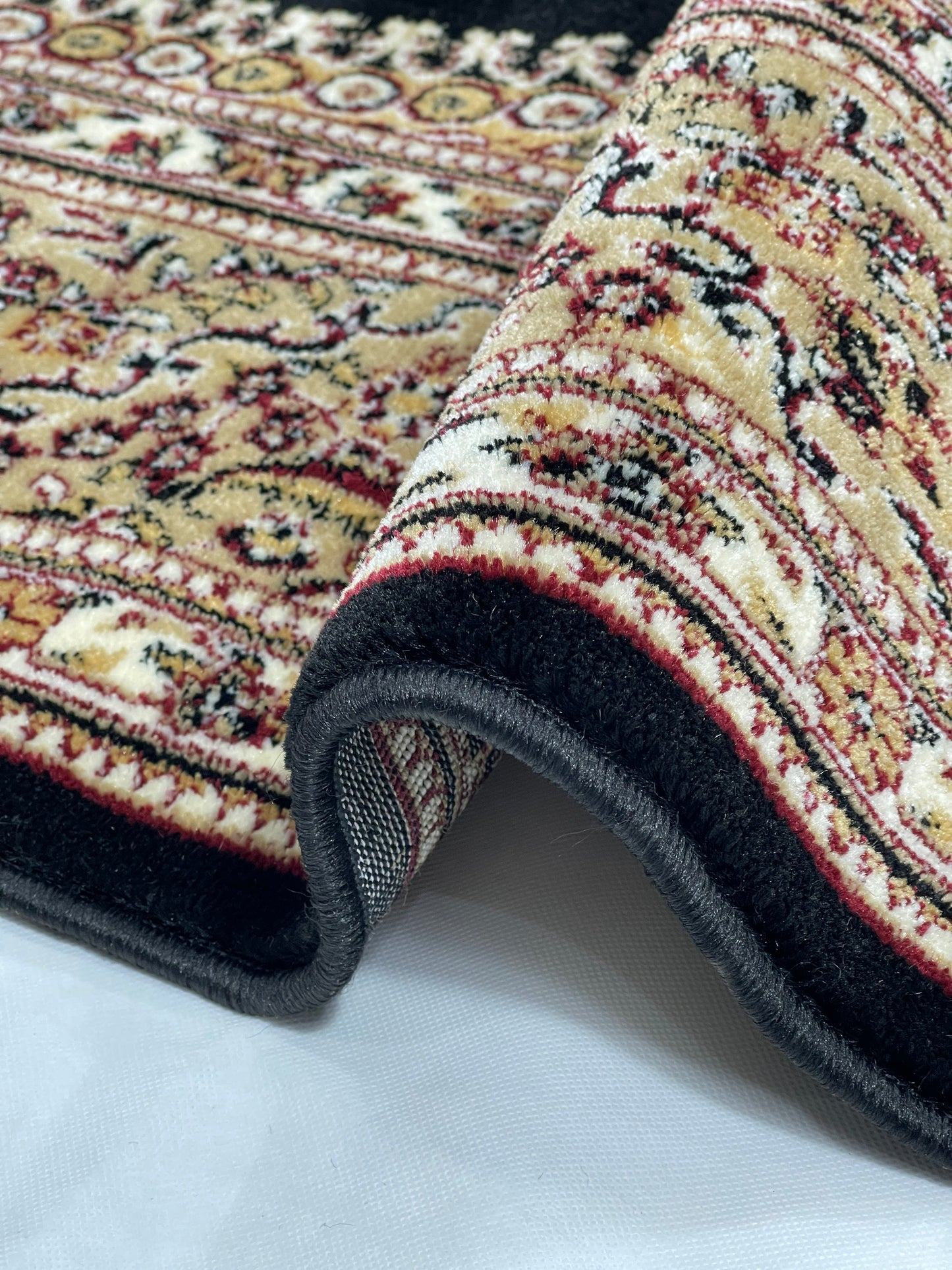 Persian polypropylene Rug,back woven(Article-22-Black  )