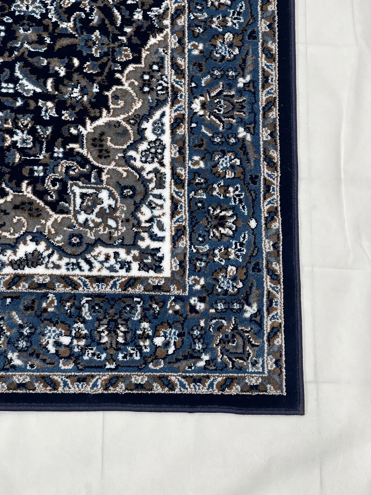 Persian polypropylene Rug,back woven(Article-20-Dark Blue)
Size : 5ft width  x 7.3ft length (150cm x 220cm)
